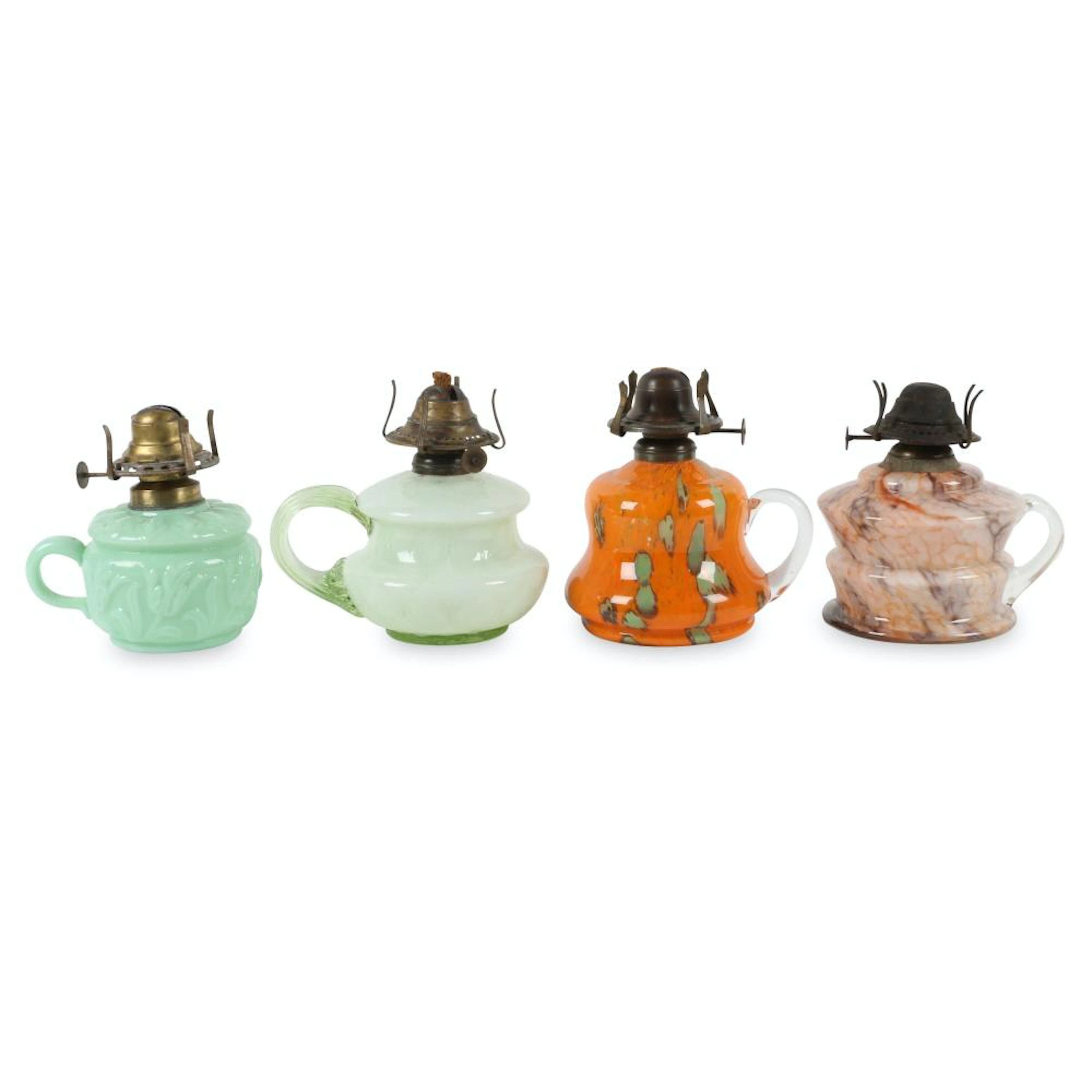 English Finger Oil Lamps