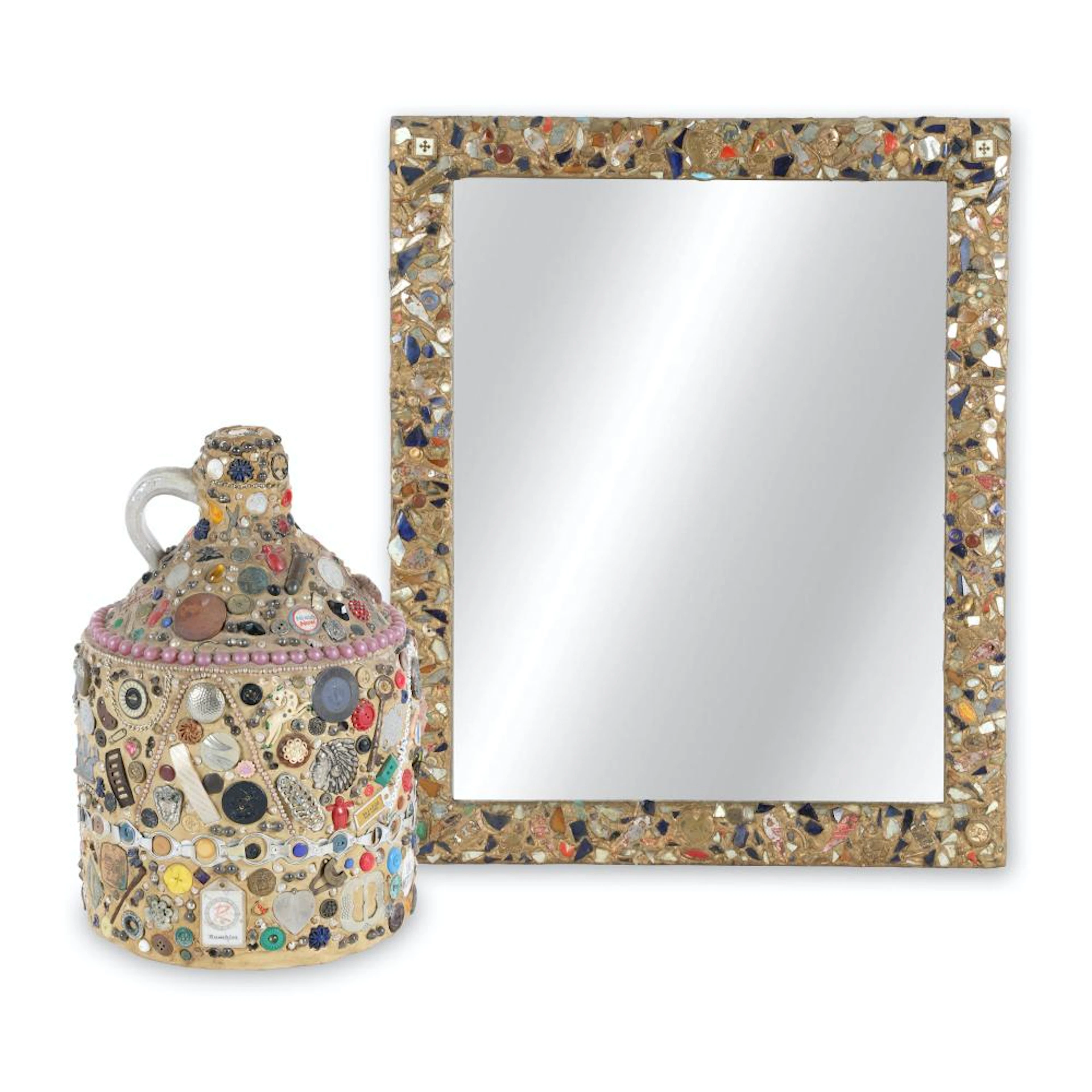 Folky Memoryware Jug & Frame
