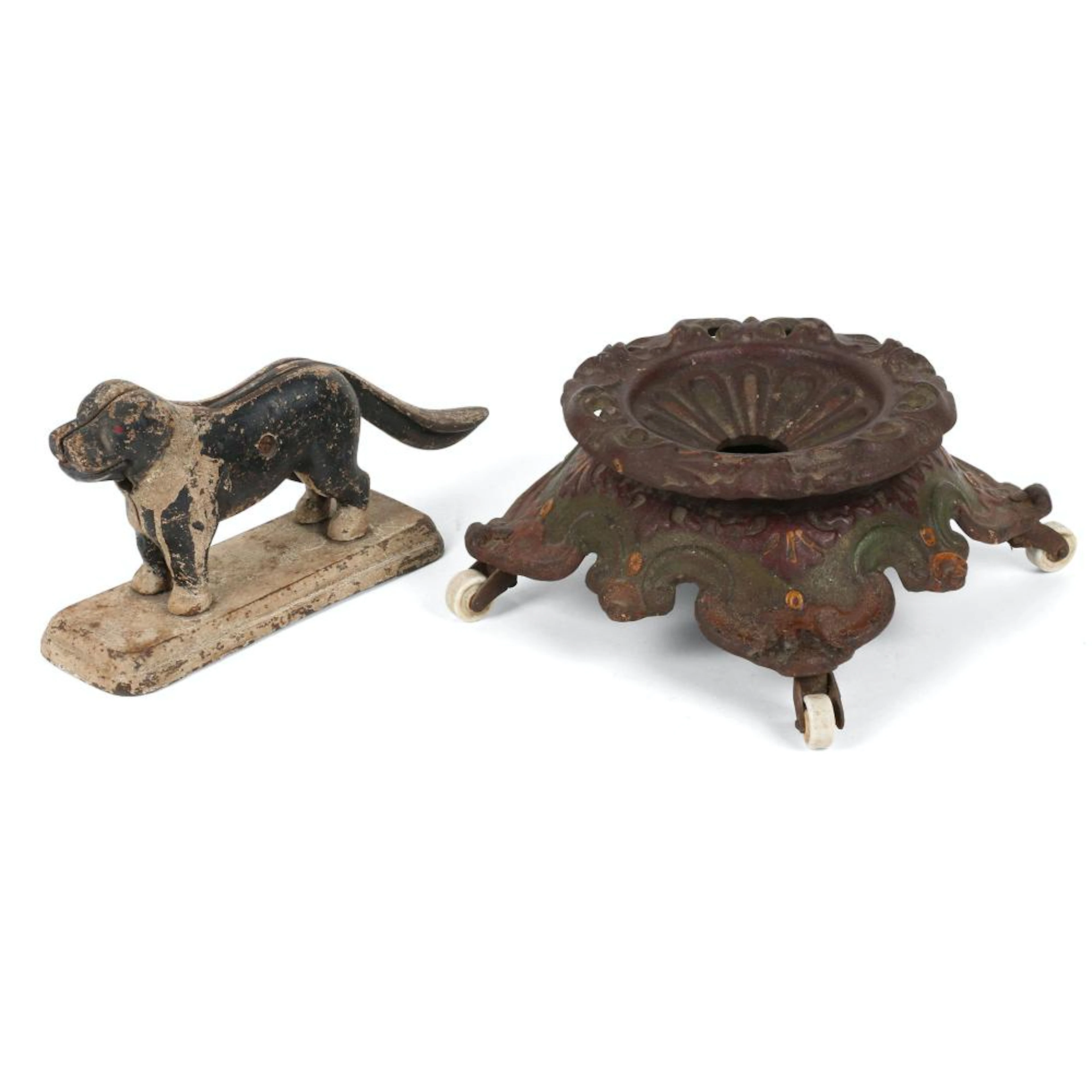 Cast Iron Nutcracker & Spittoon