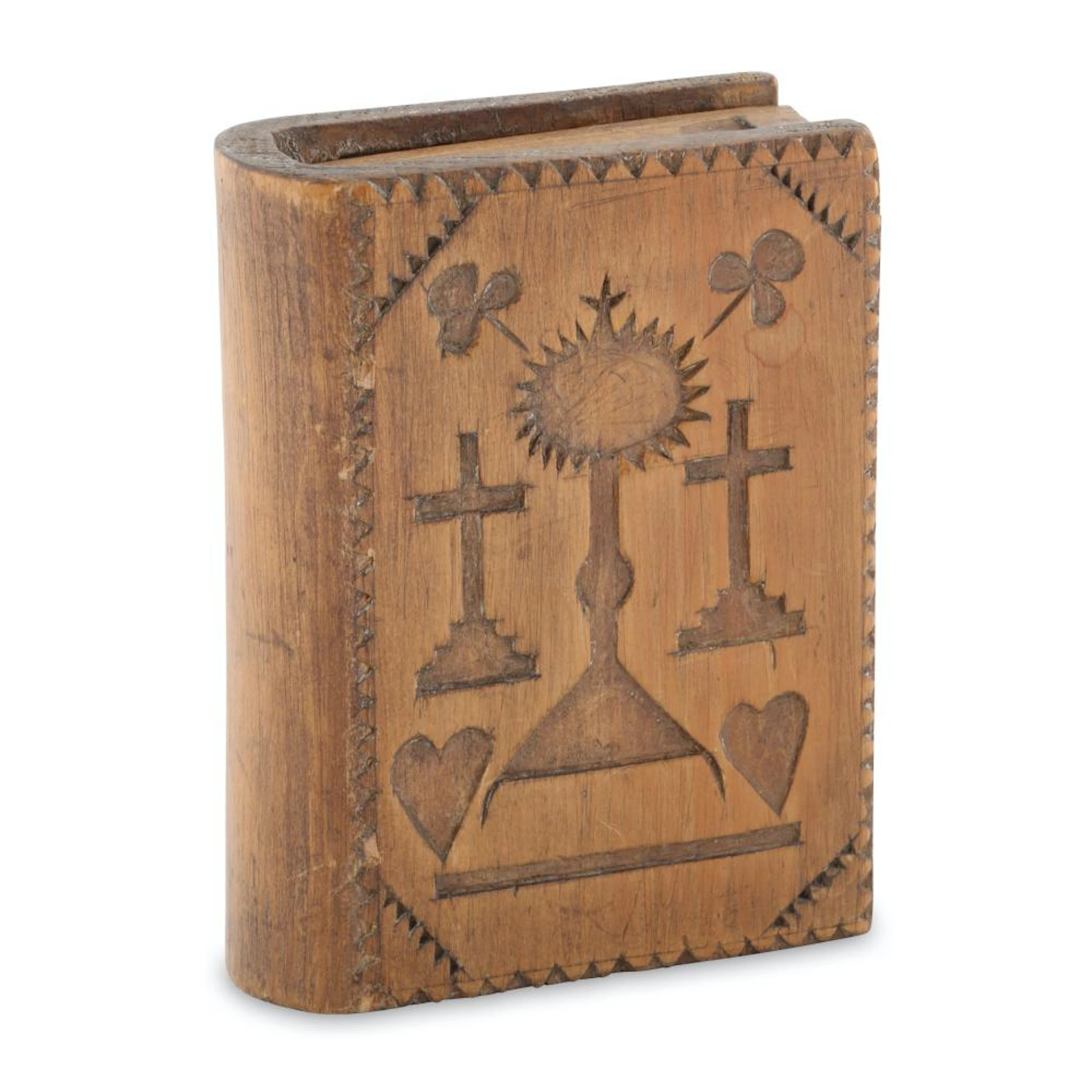 Folk Art Spruce Gum Box