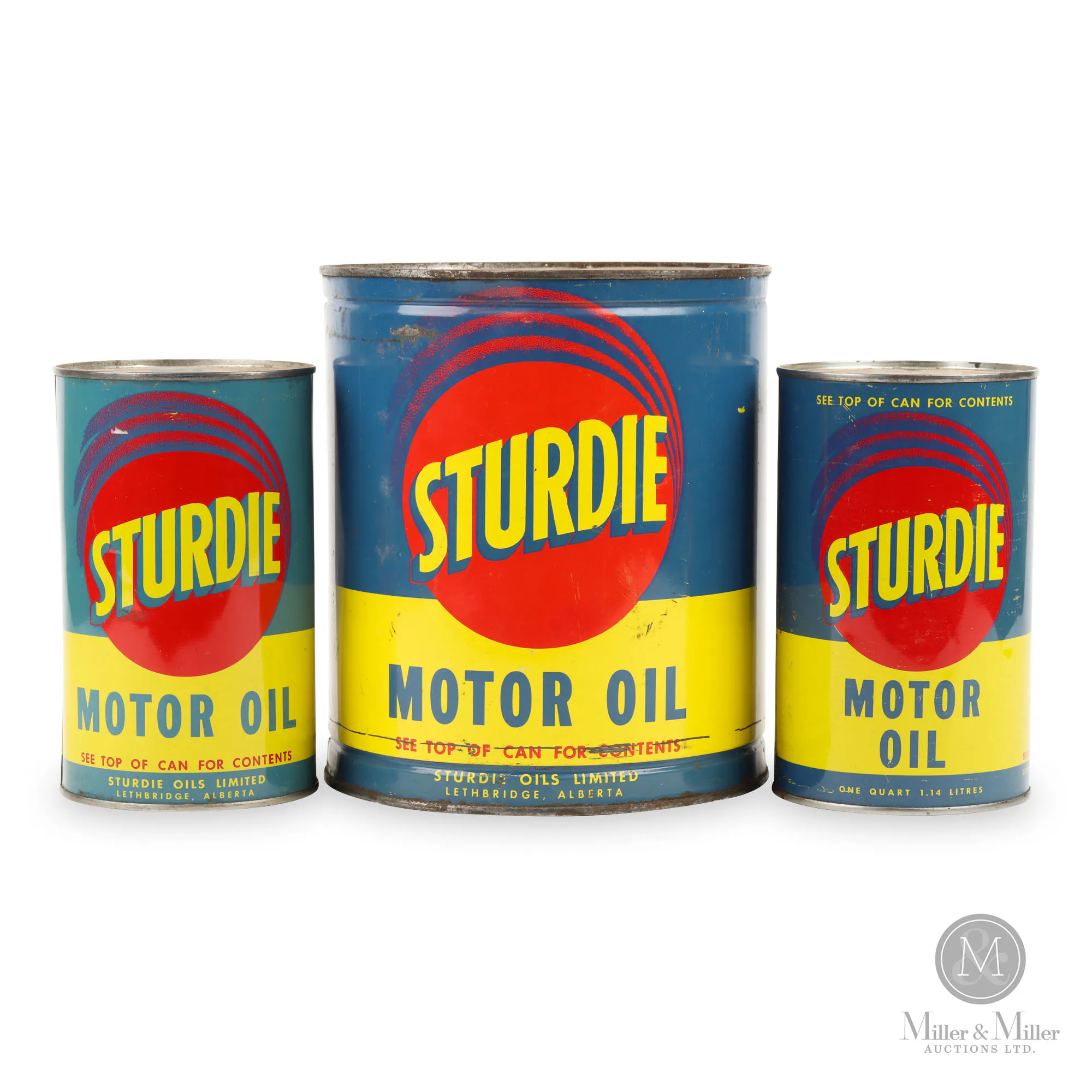 Sturdie Motor Oil Quart & Gallon Tins | Barnebys
