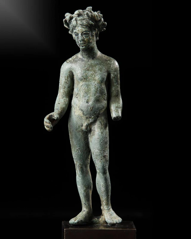 A ROMAN BRONZE STATUETTE OF MERCURY, CIRCA 1ST CENTURY B.C. / A.D.