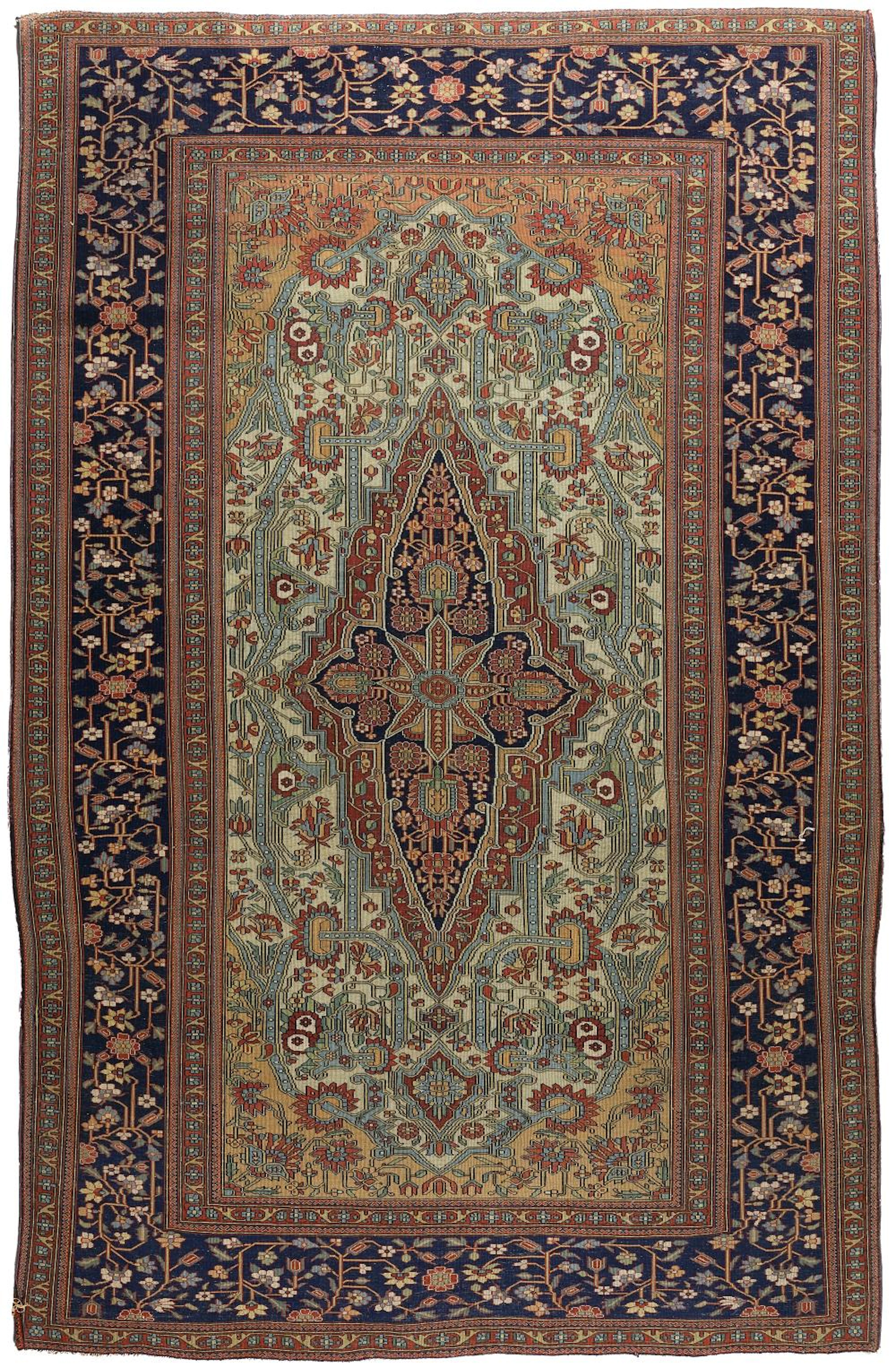 A PERSIAN KHASAN MOHTASHAM RUG, MID 19TH CENTURY