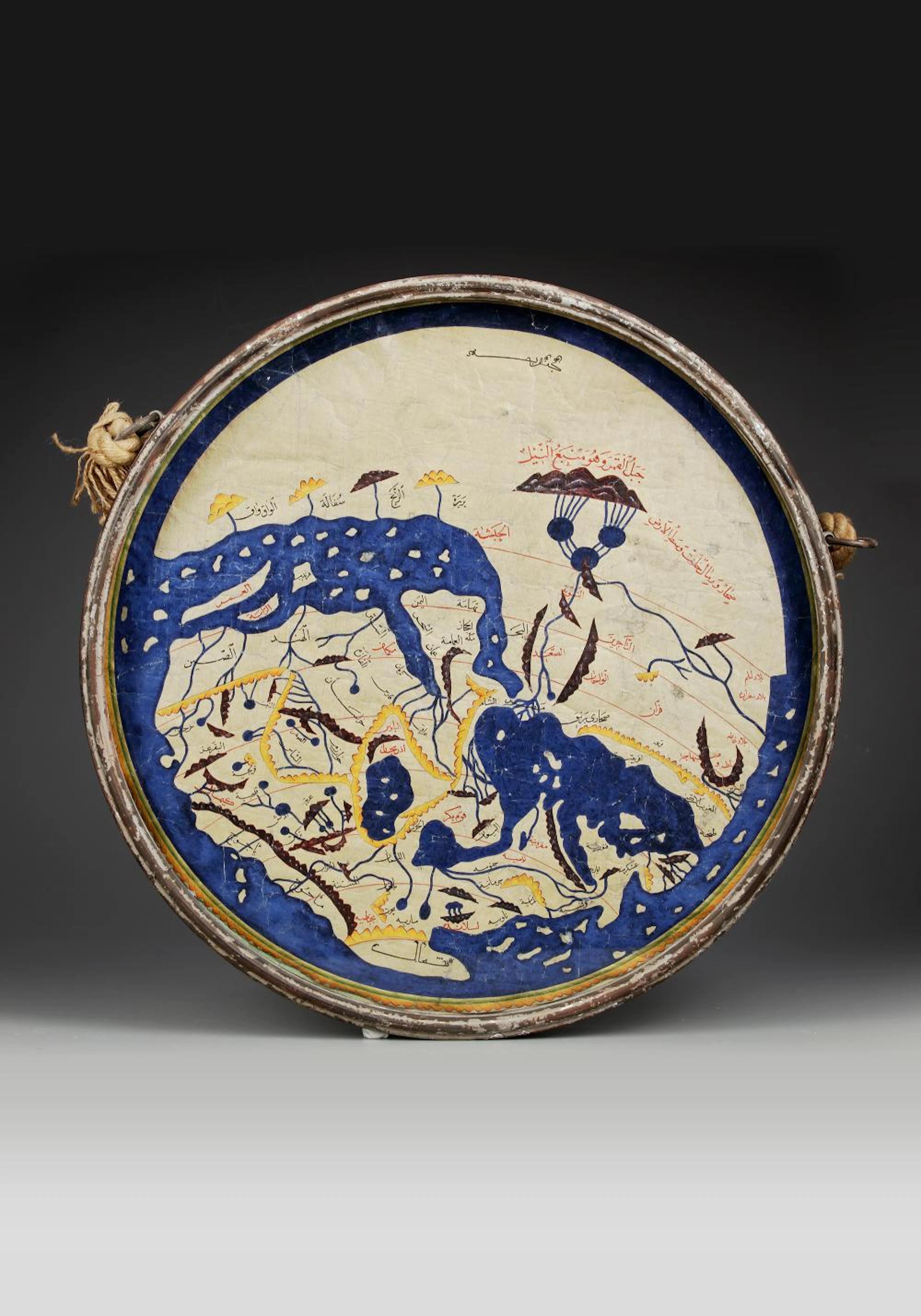 AL-IDRISI'S WORLD MAP IN NUZHAT AL-MUSHTAQ, 18TH CENTURY