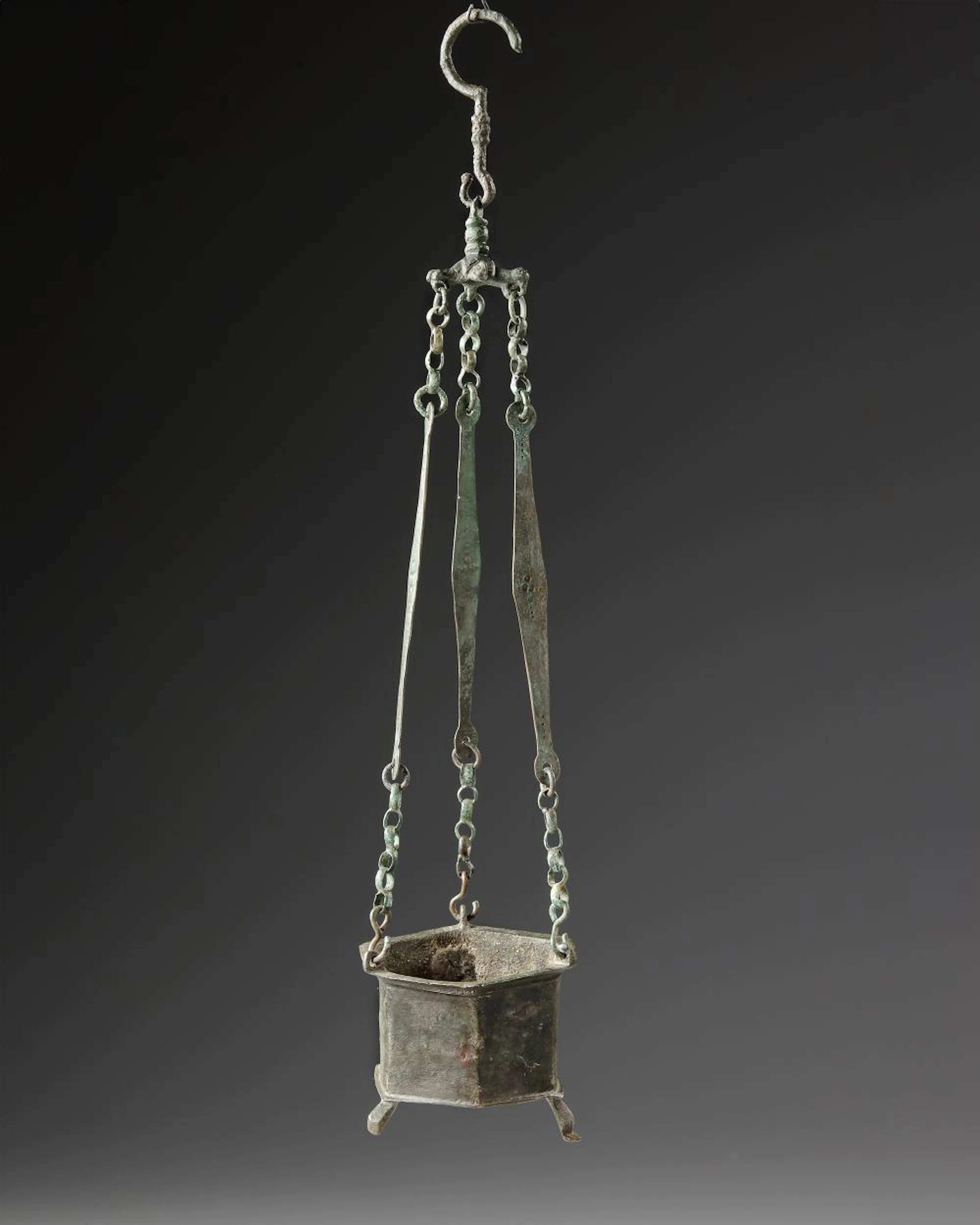 A BYZANTINE BRONZE CENSOR, 6TH-7TH CENTURY AD