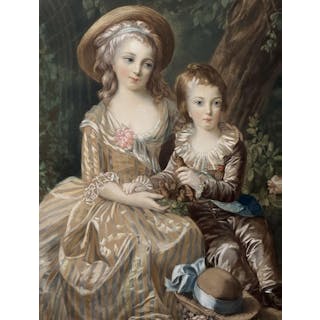 Portrait of Marie Antoinette's Children - Le Bru