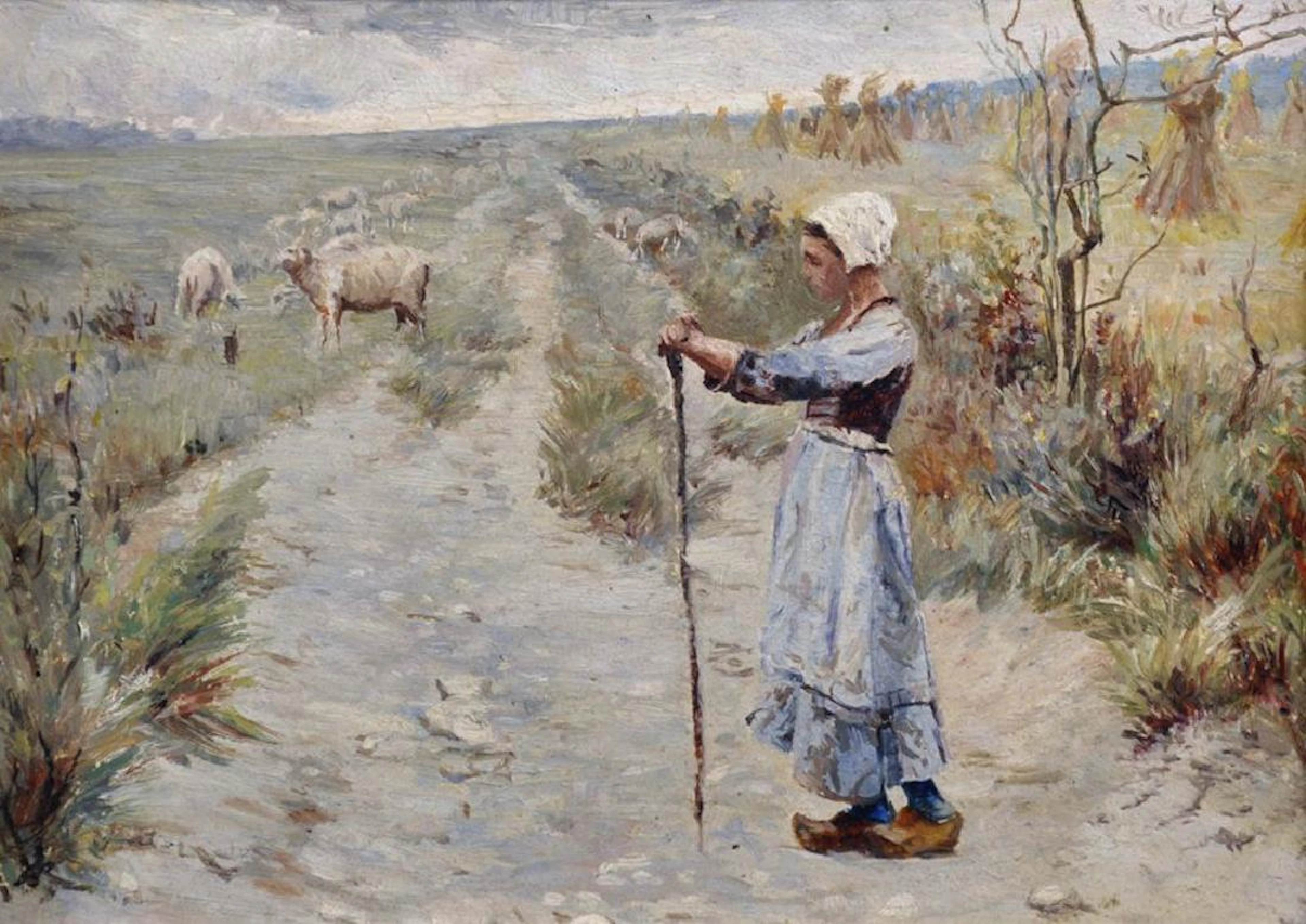 Circle of Jules Bastien-Lepage (1848-1884) French.