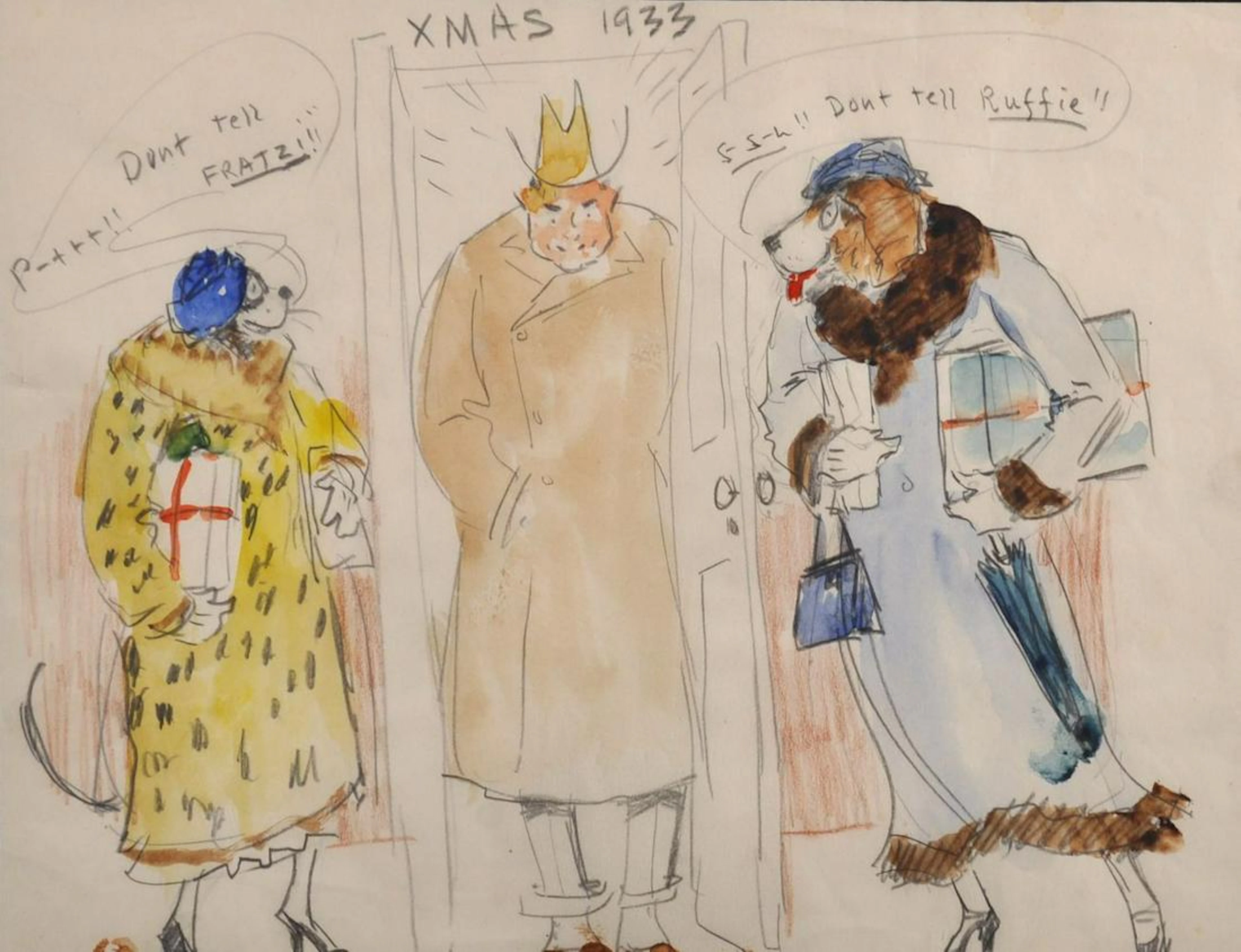 Edward Alfred Cucuel (1785-1954) American. 'Xmas 1933',