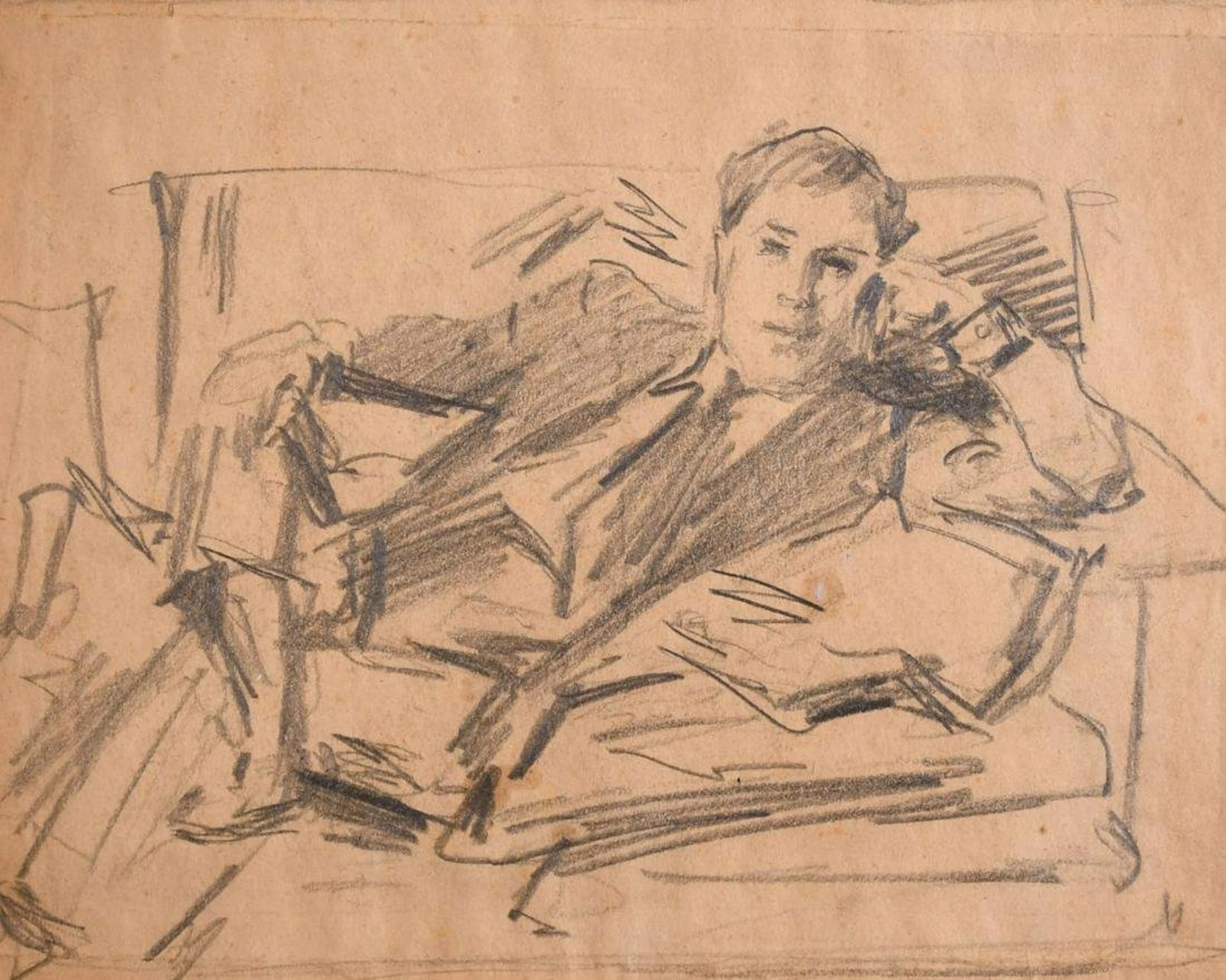 Attributed to Harry Jonas (1893-1990) British, Portrait