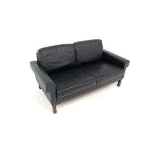 2-seat sofa 1950s Swe.Beech Leather