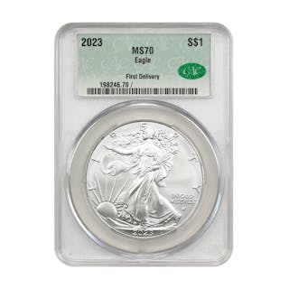 2023 $1 Silver Eagle CACG MS70 (First Delivery)