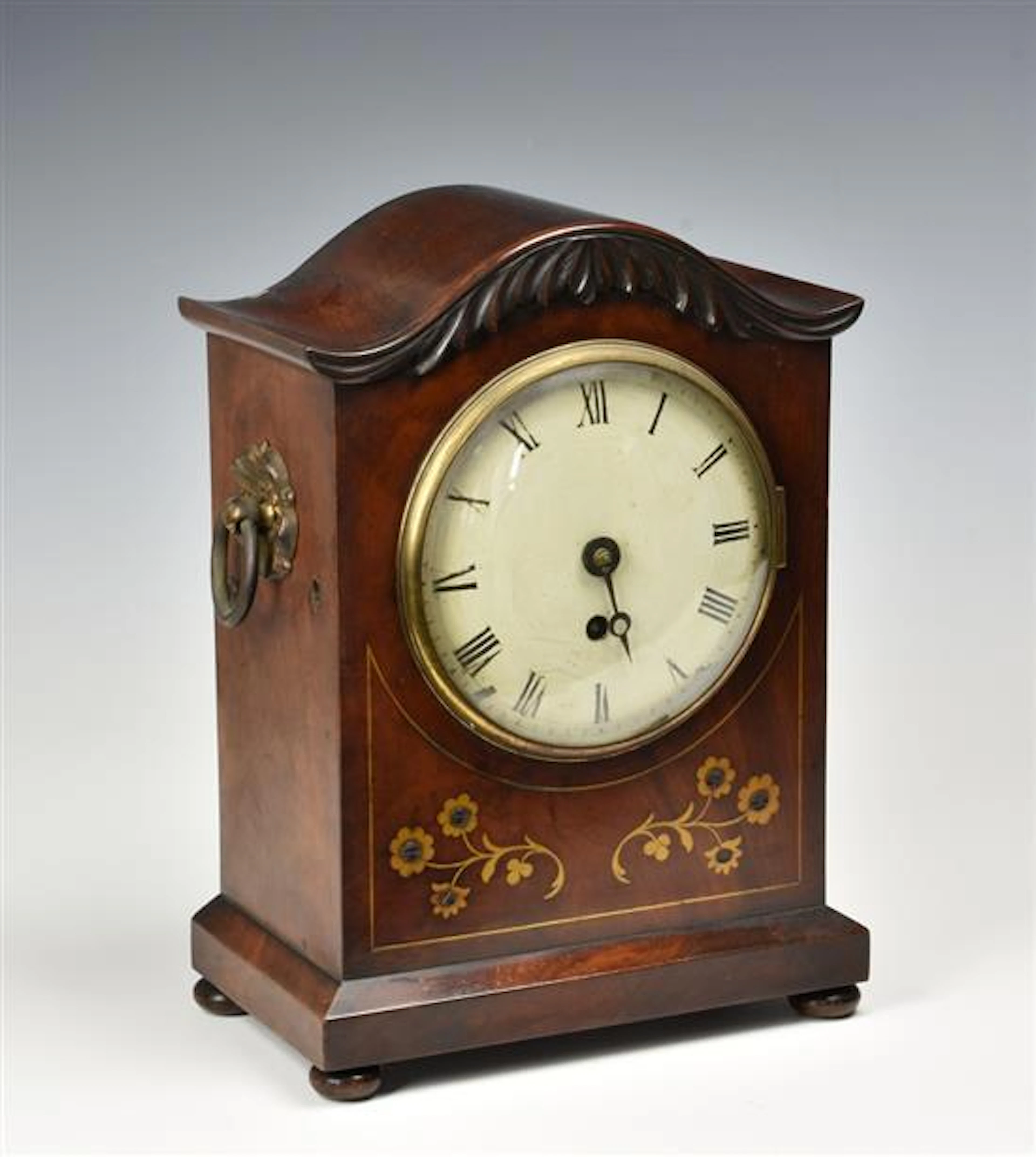 A William IV mahogany single fusee bracket timepiece 30...