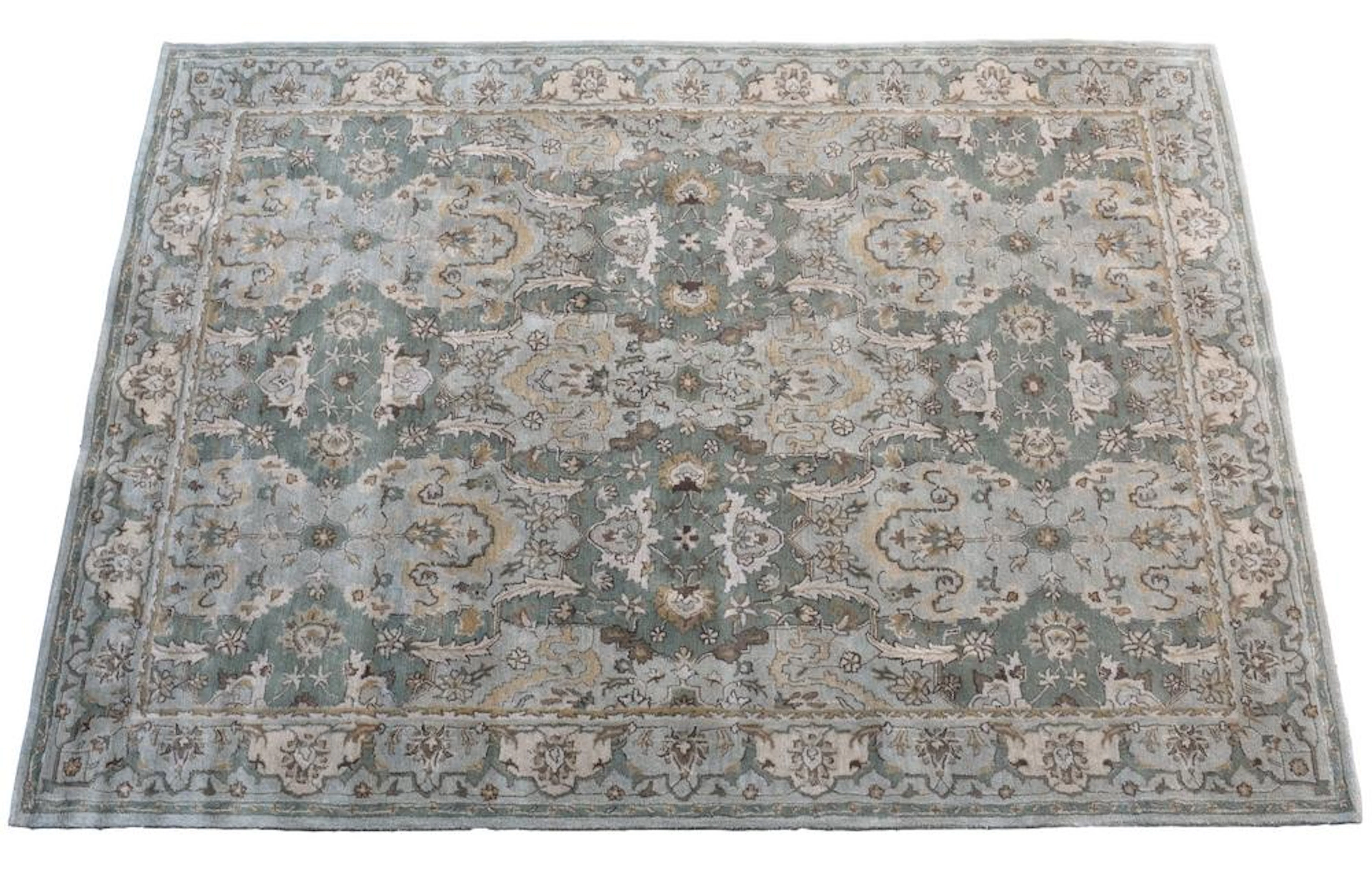 A large Persian style wool rug late 20th century