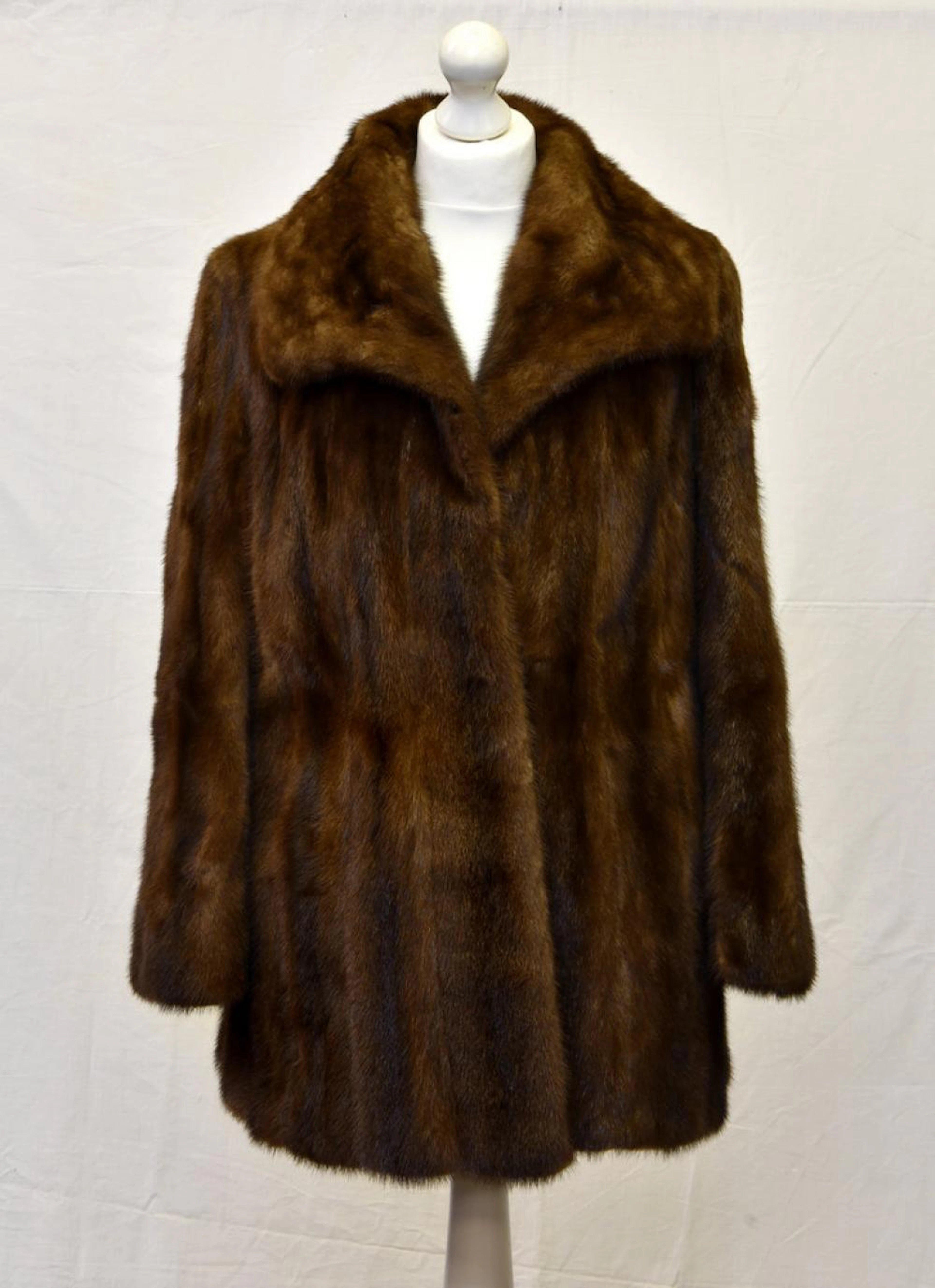 A Pandora mink short jacket in glow colour