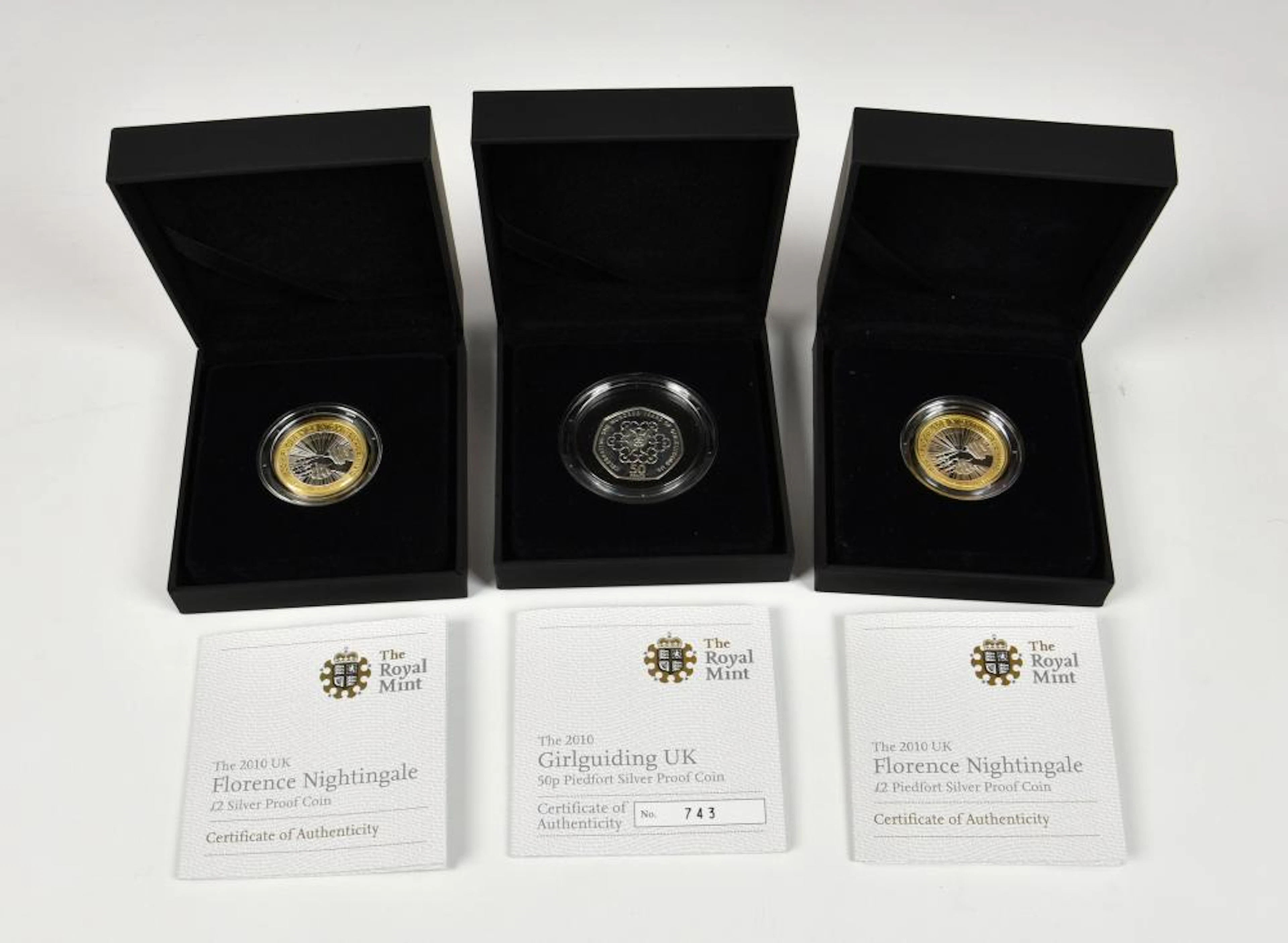 umismatics interest - The Royal Mint two 2010 UK Florence...