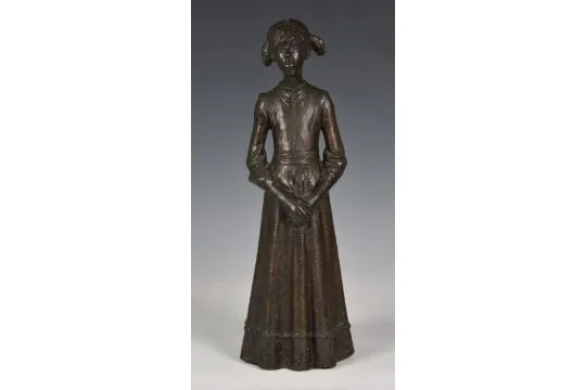 James Butler MBE, RA, FRBS, RWA (British, 1931-2022 Girl with Pigtails ...