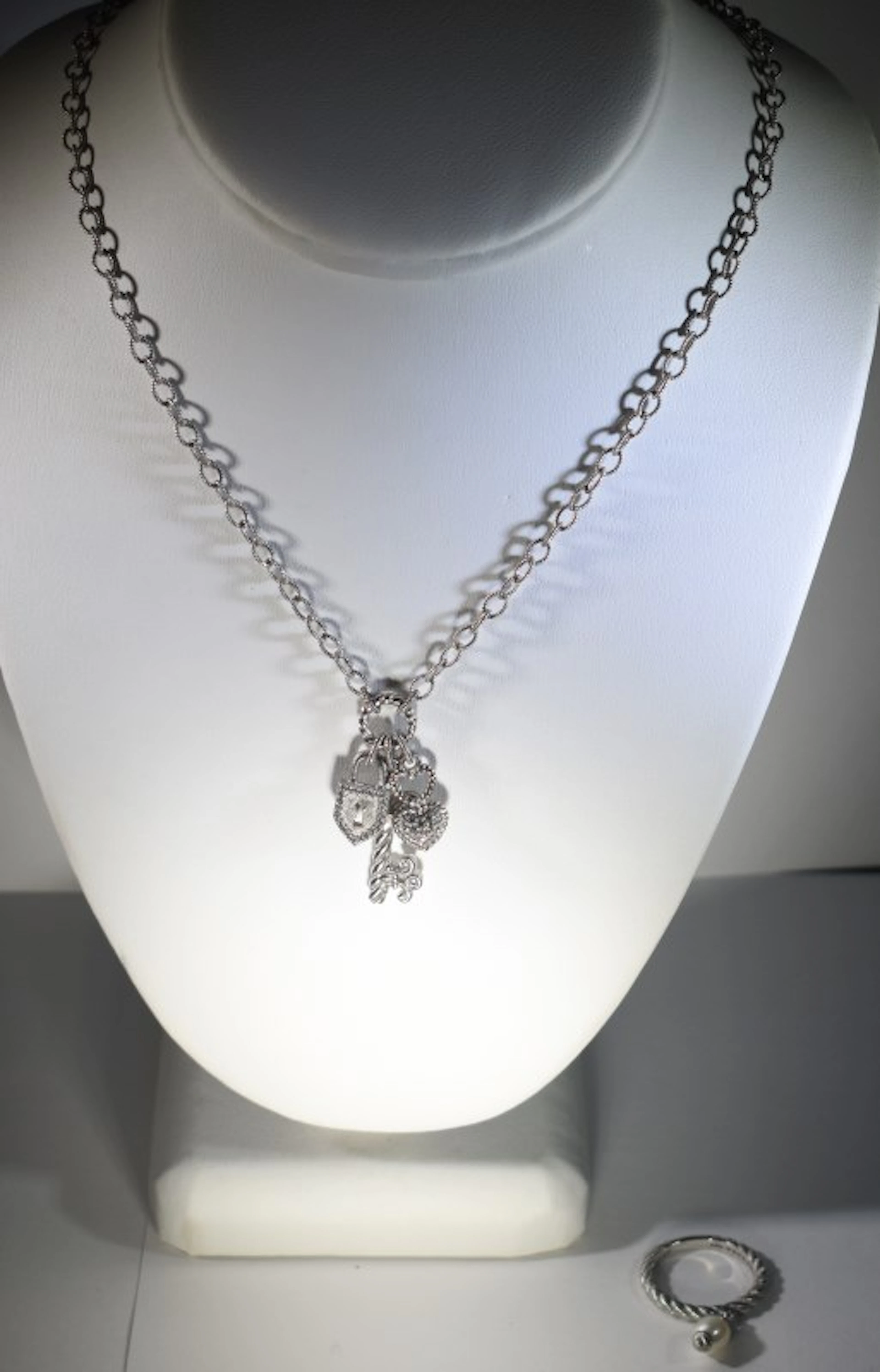 JUDITH RIPKA KEY to my HEART NECKLACE