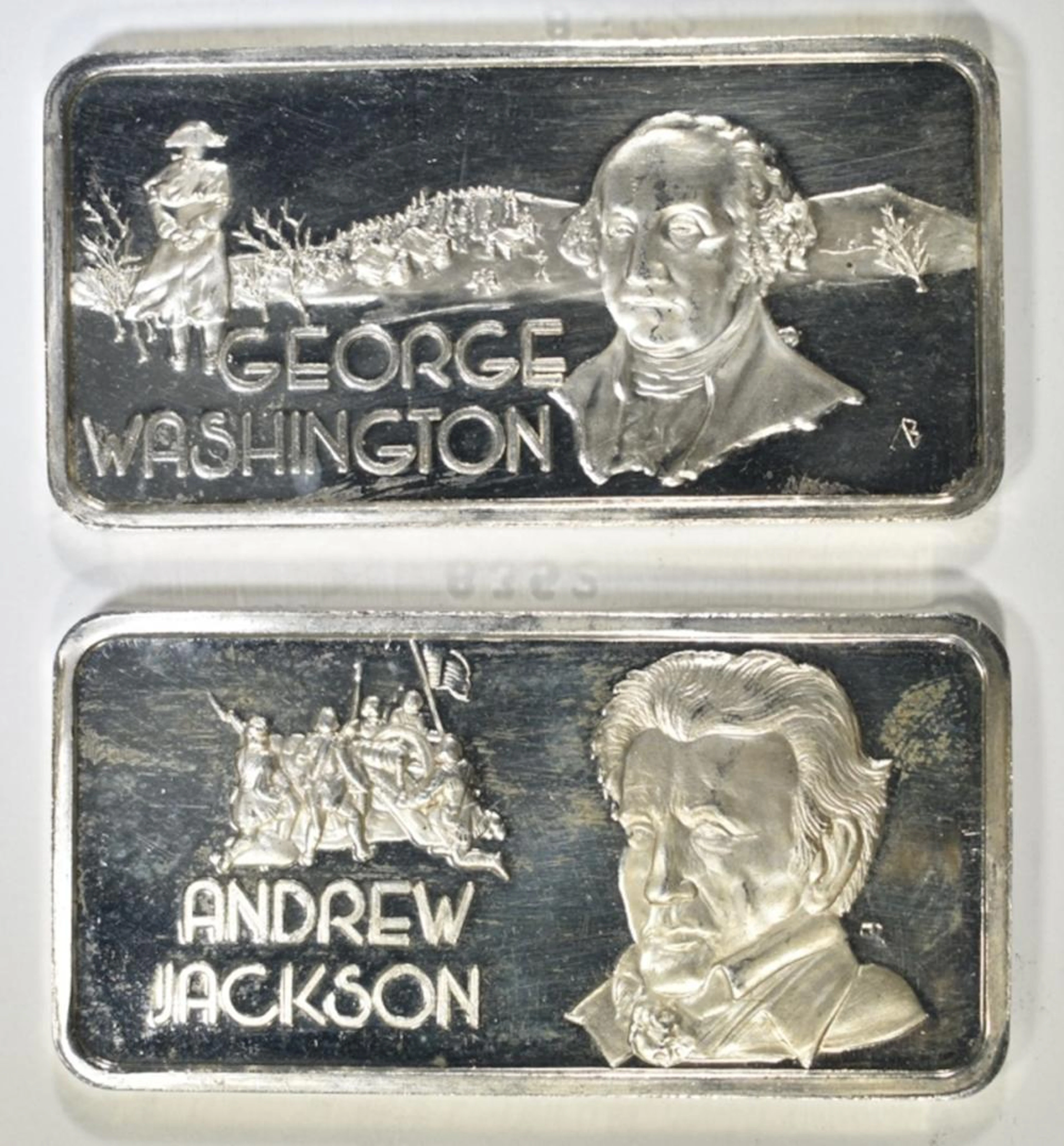 2-VINTAGE ONE OUNCE .999 SILVER BARS