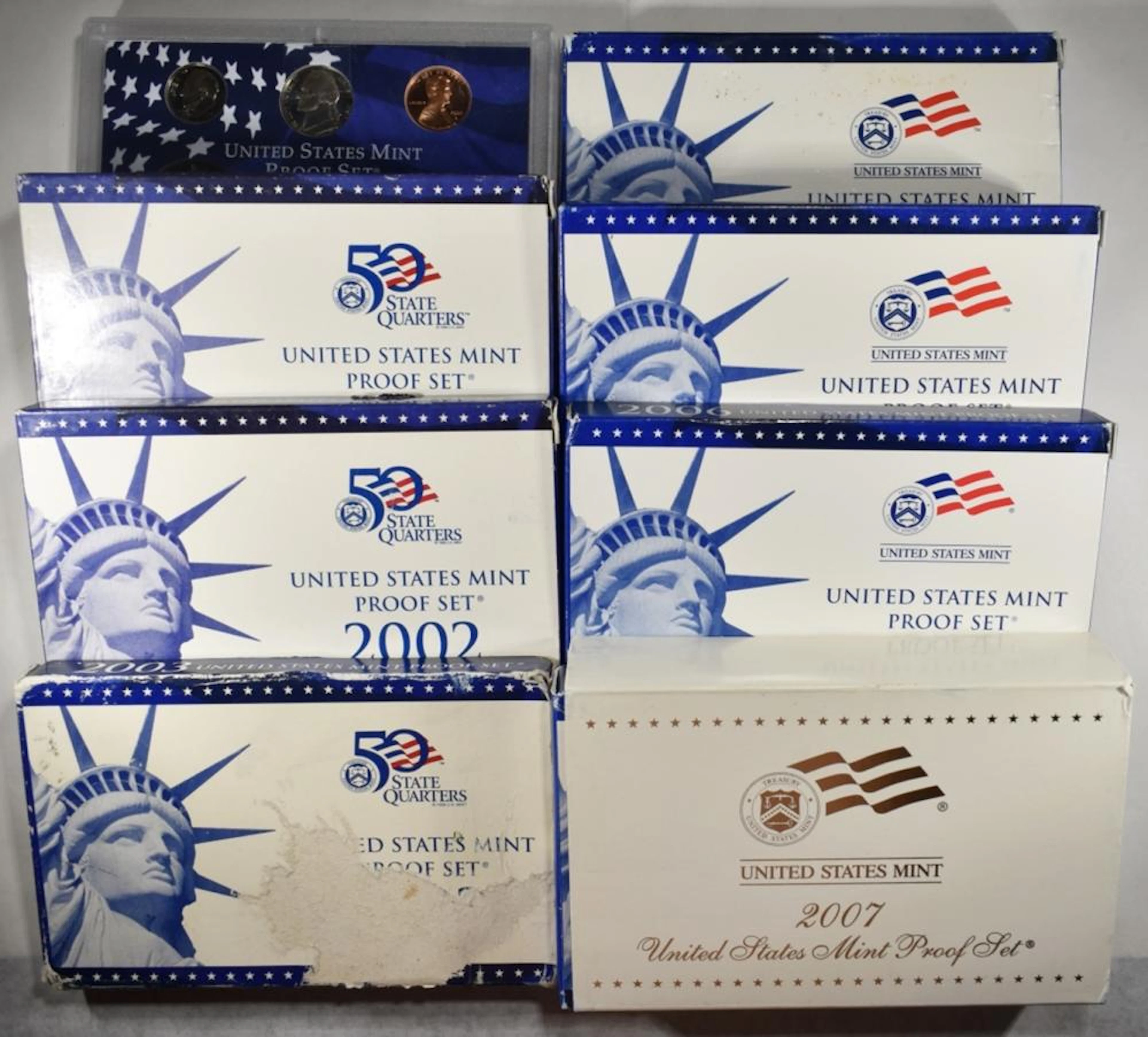 2000-2007 U.S. MINT PROOF SETS