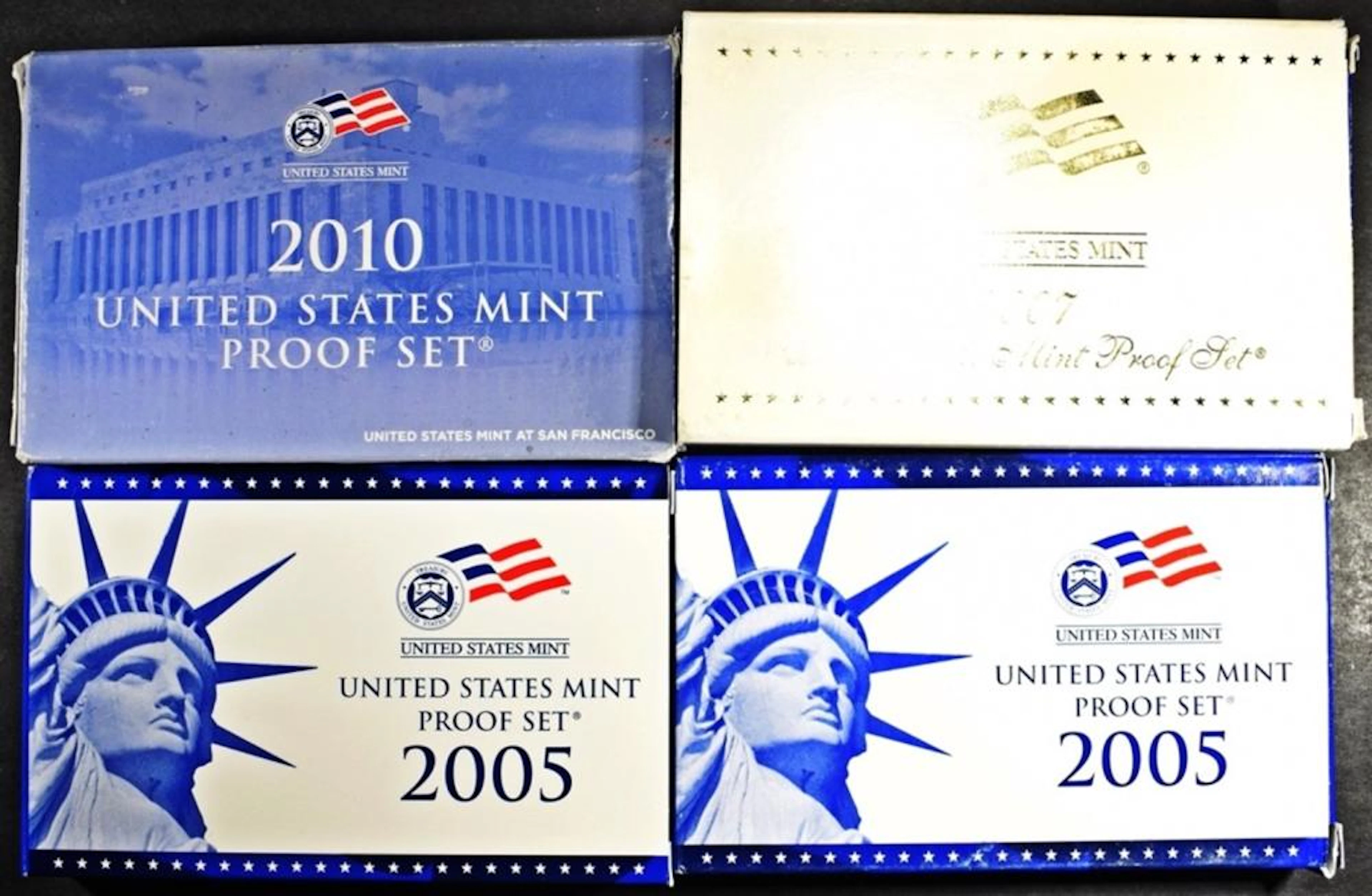 (2) 2005, 2007, 2010 US PROOF SETS