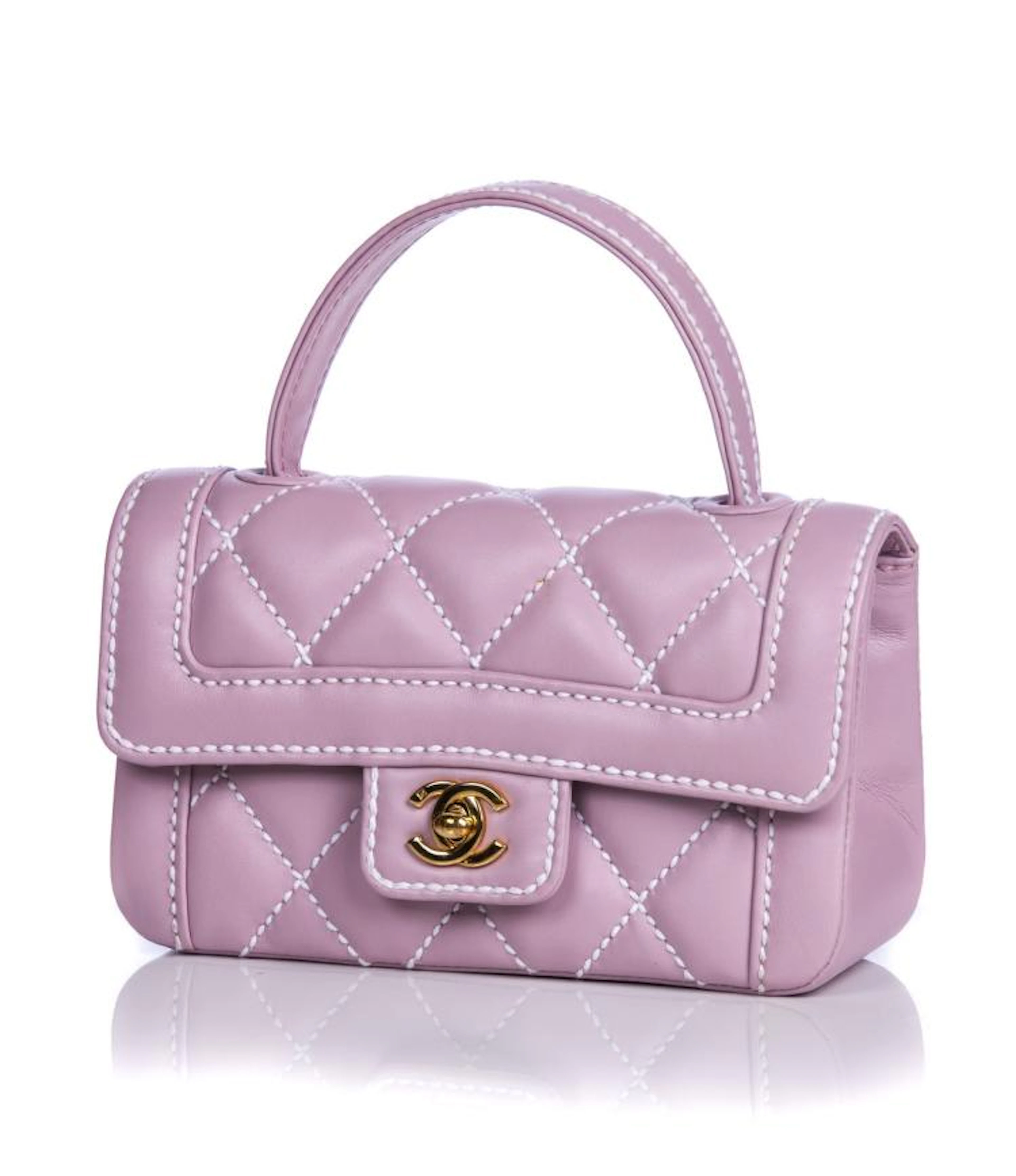 CHANEL QUILTED LILAC BAG
