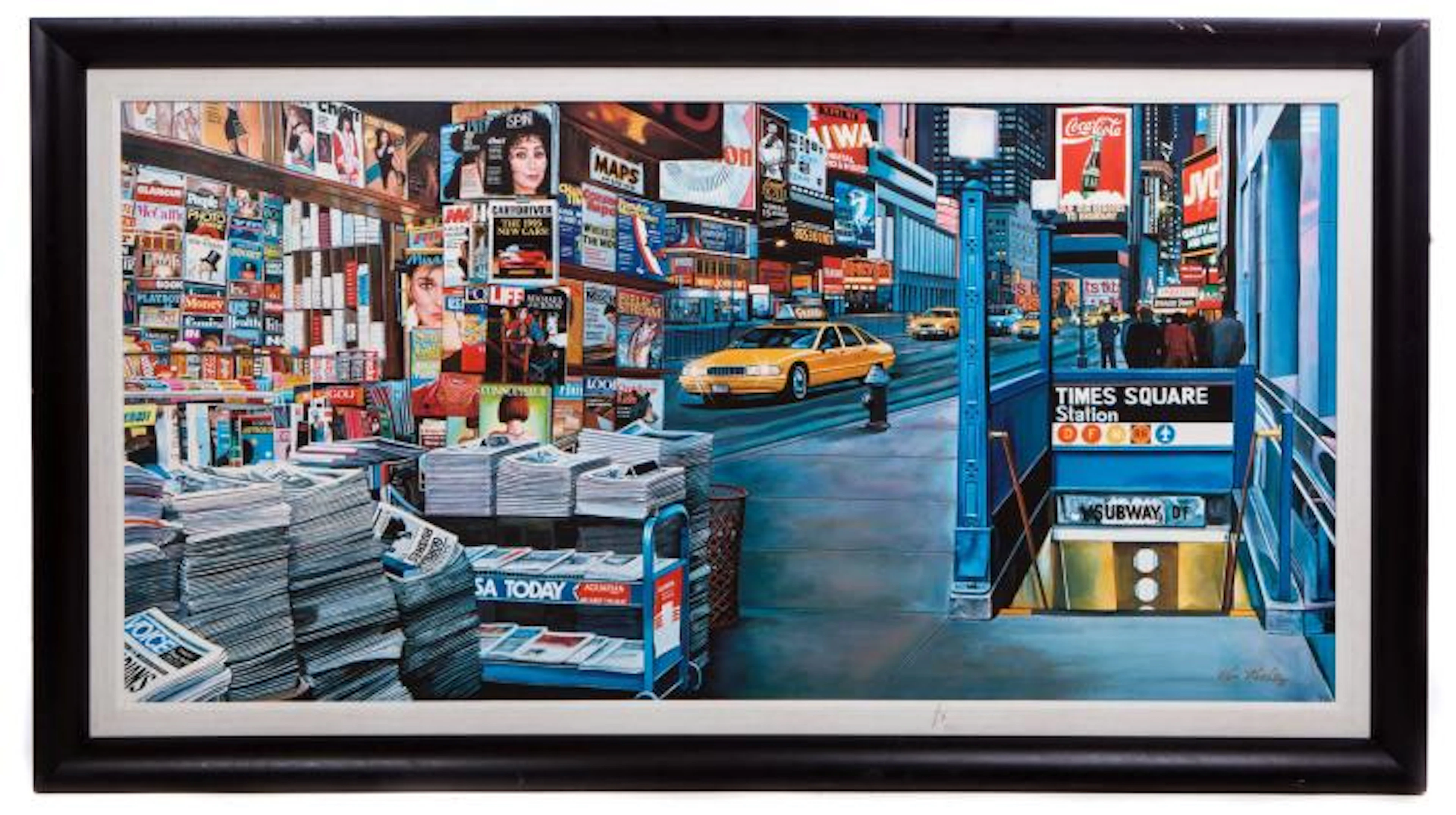 KEN KEELEY GICLEE "TIMES SQUARE STATION"