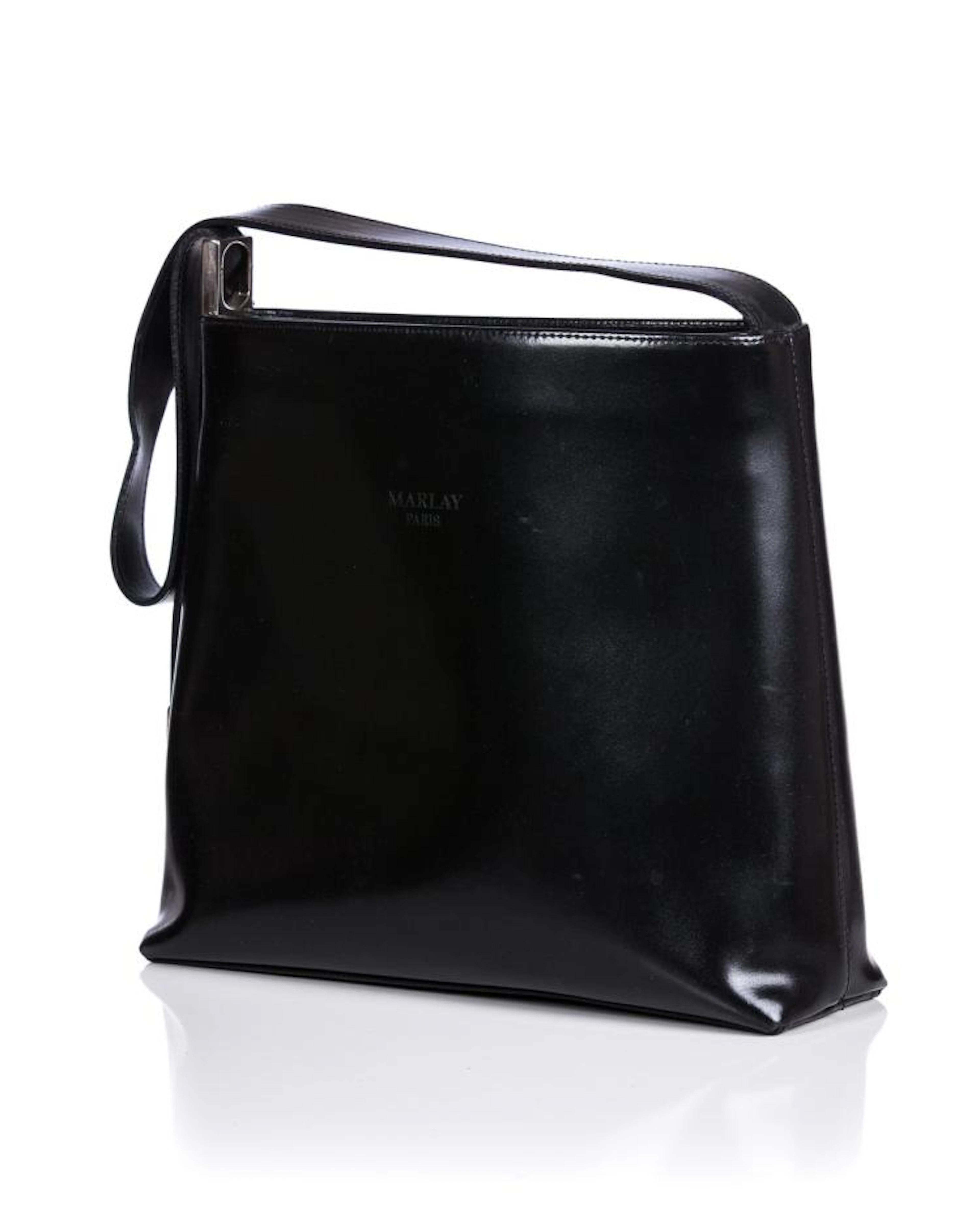 MARLAY PARIS BLACK LEATHER PURSE
