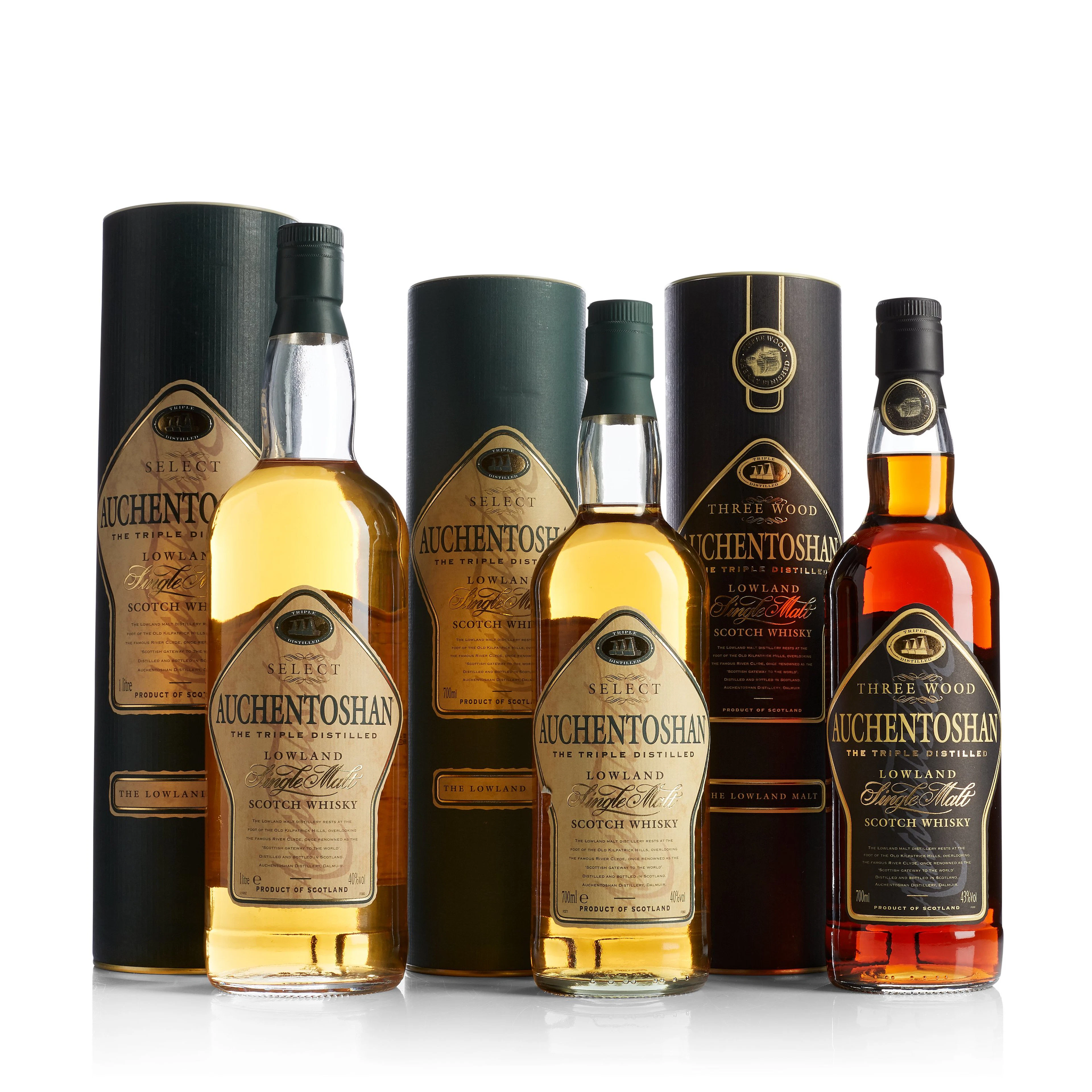 Mixed lot: Auchentoshan.