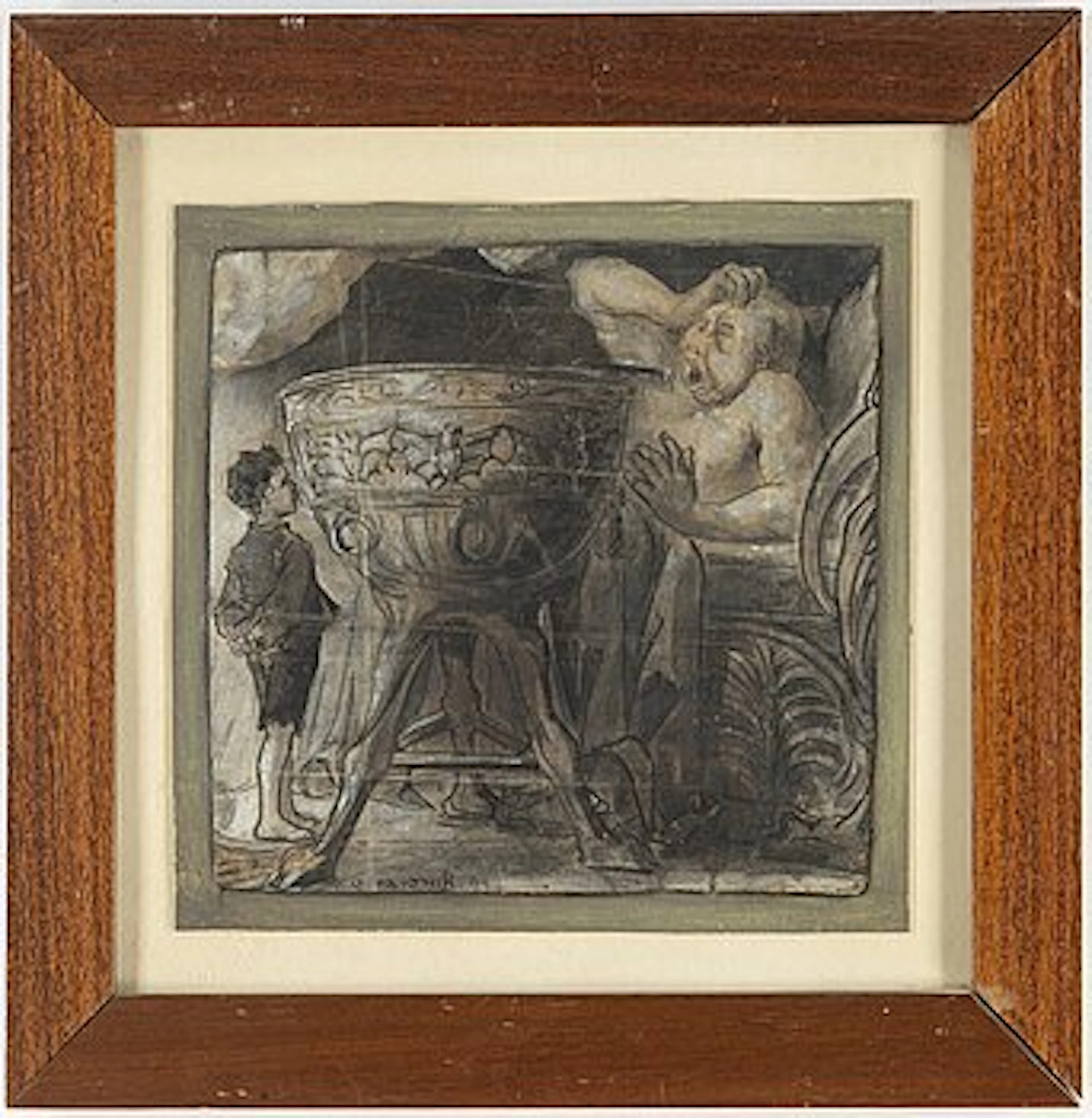 CALEB ALTHIN, ink and watercolour, signed and dated -99.