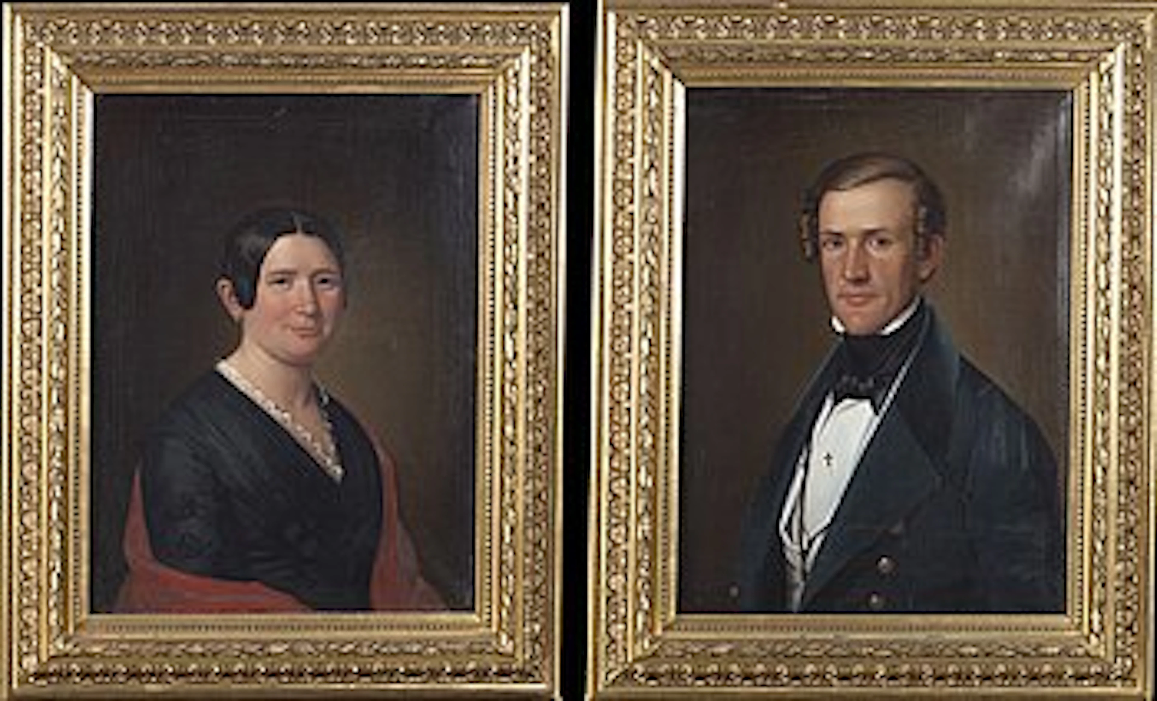 AMALIA LINDEGREN, two portraits, oil on canvas, note a tergo.