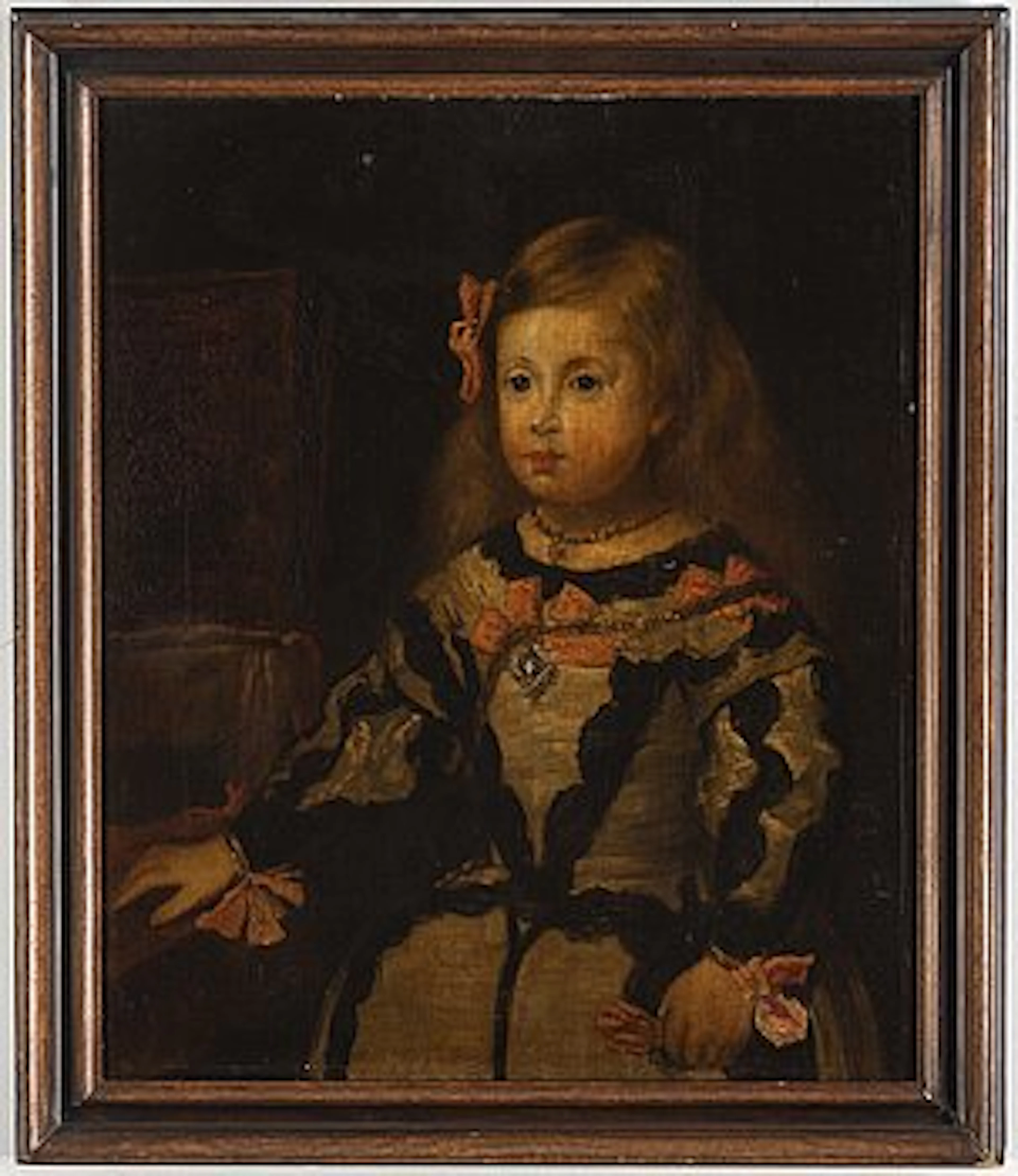 DIEGO VELASQUEZ, copy after, oil on canvas.