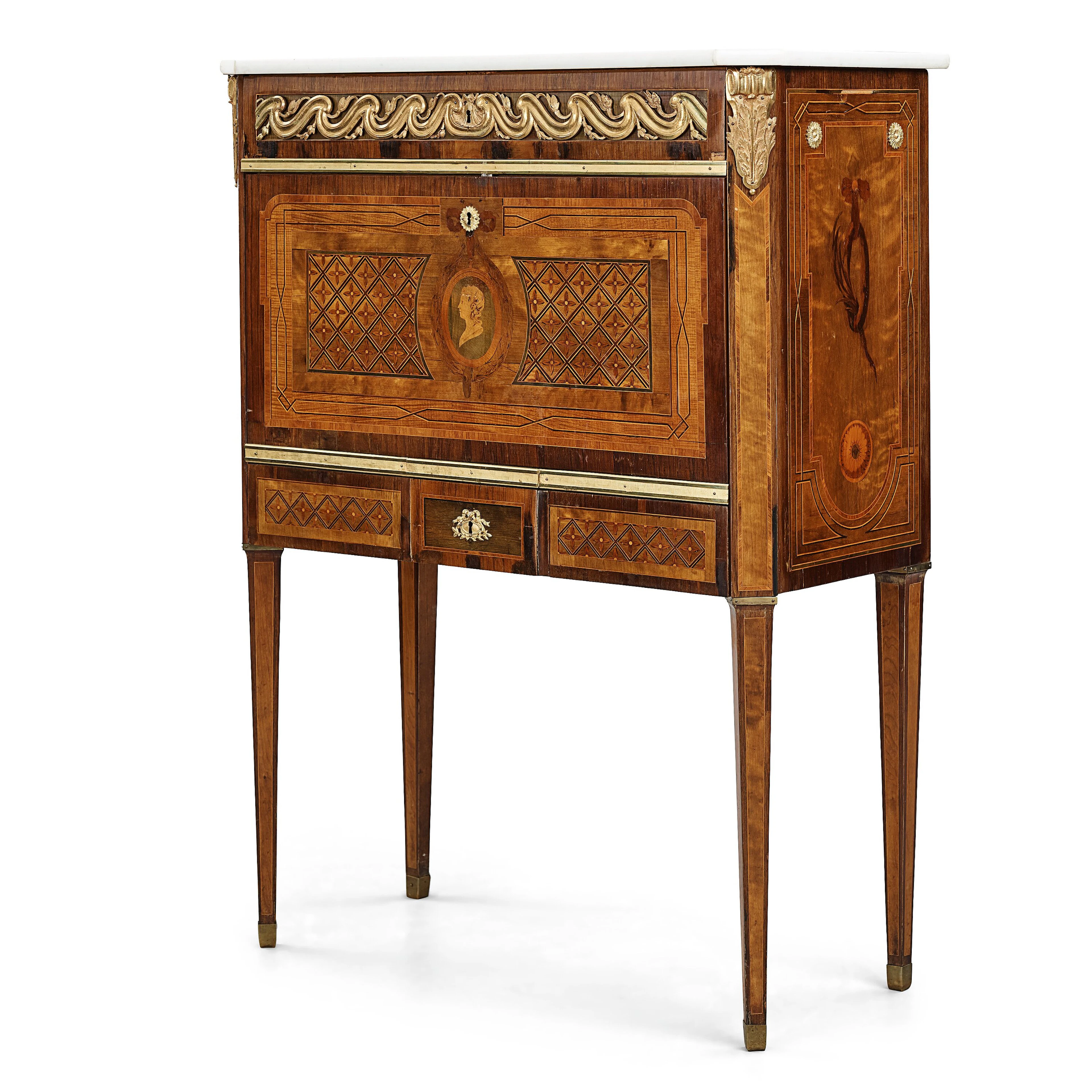 A Gustavian 18th century secretaire by Gottlieb Iwersson