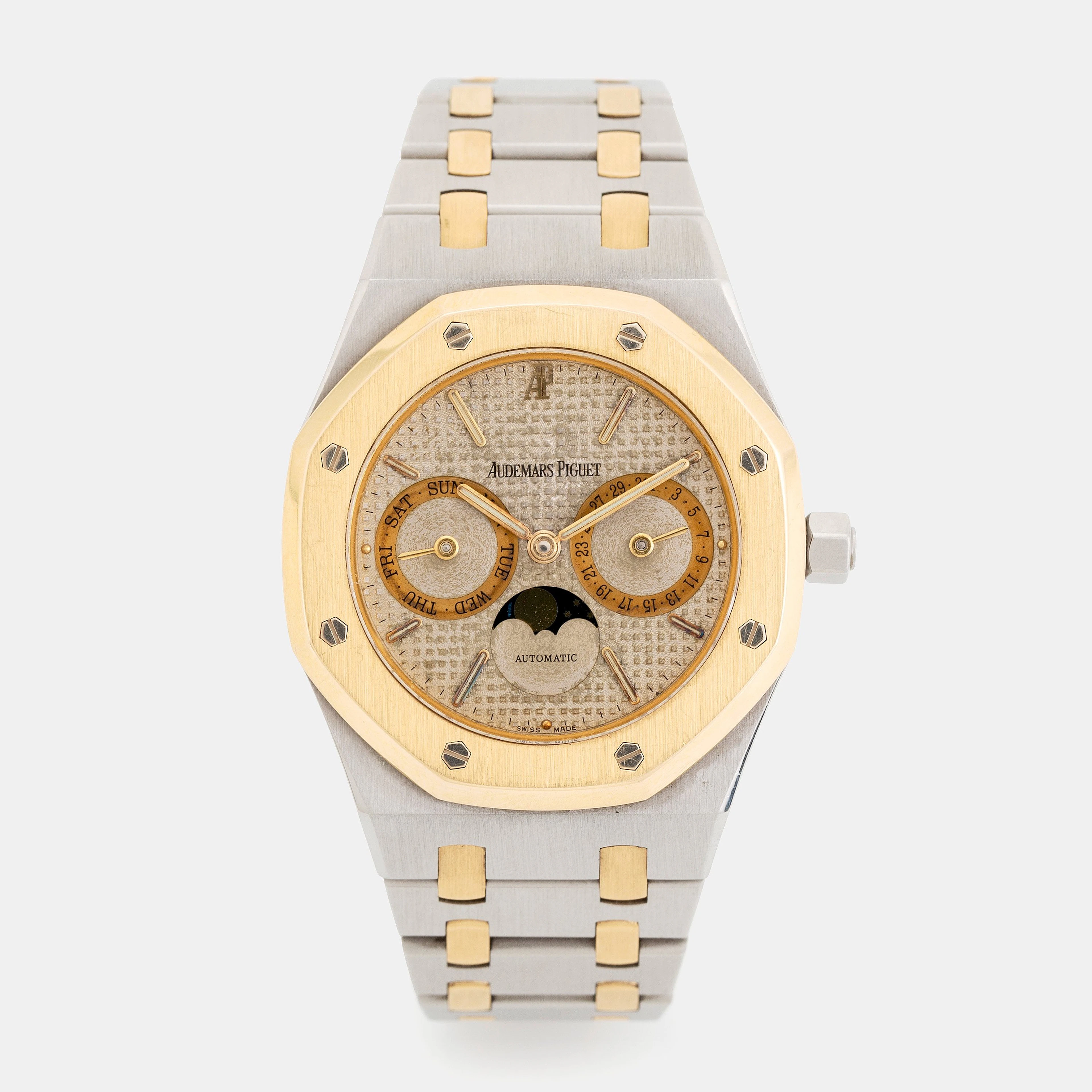 Audemars Piguet, Royal Oak, Day-Date, Moon Phase, ca 1990.