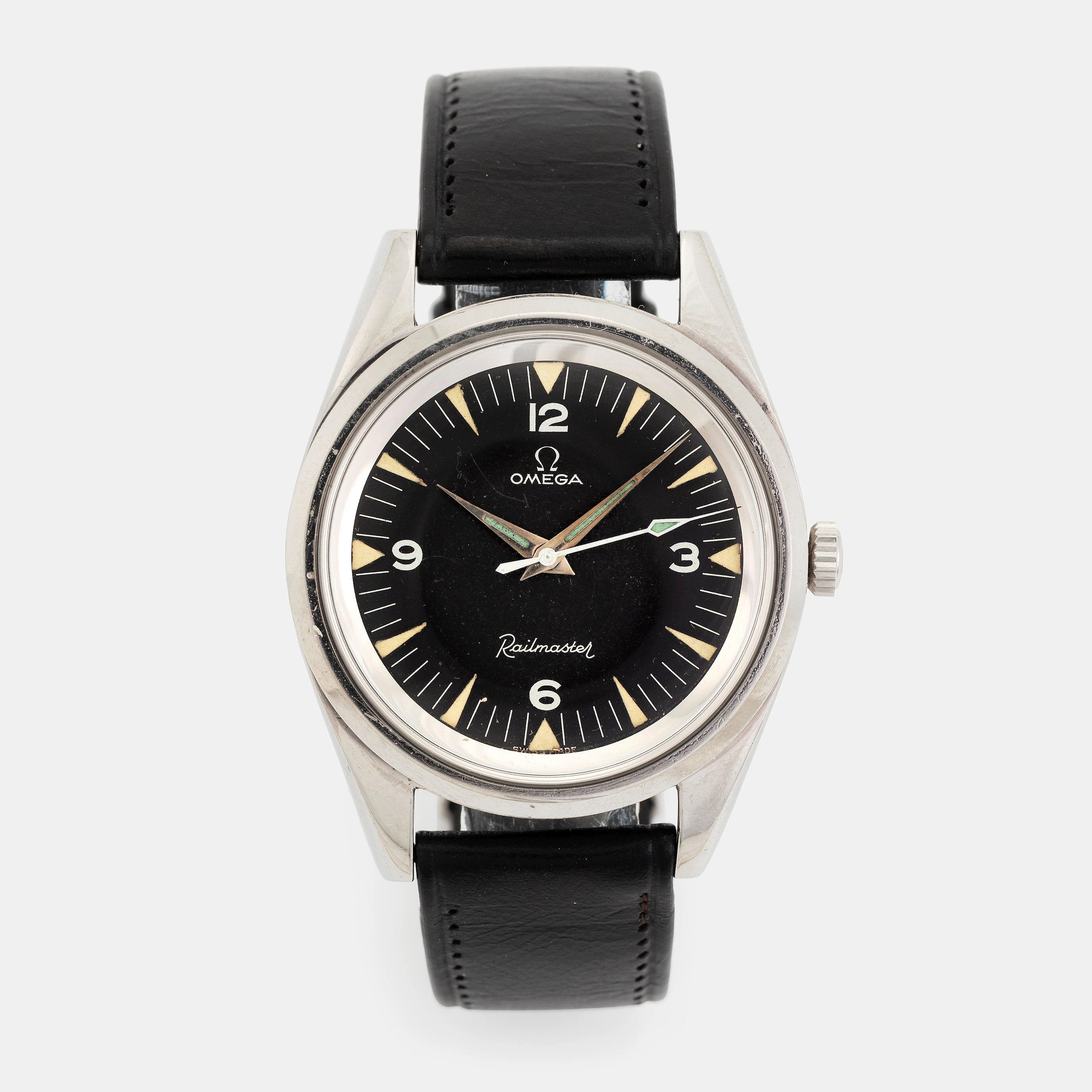 Omega, Railmaster, "Dauphine hands", ca 1963.