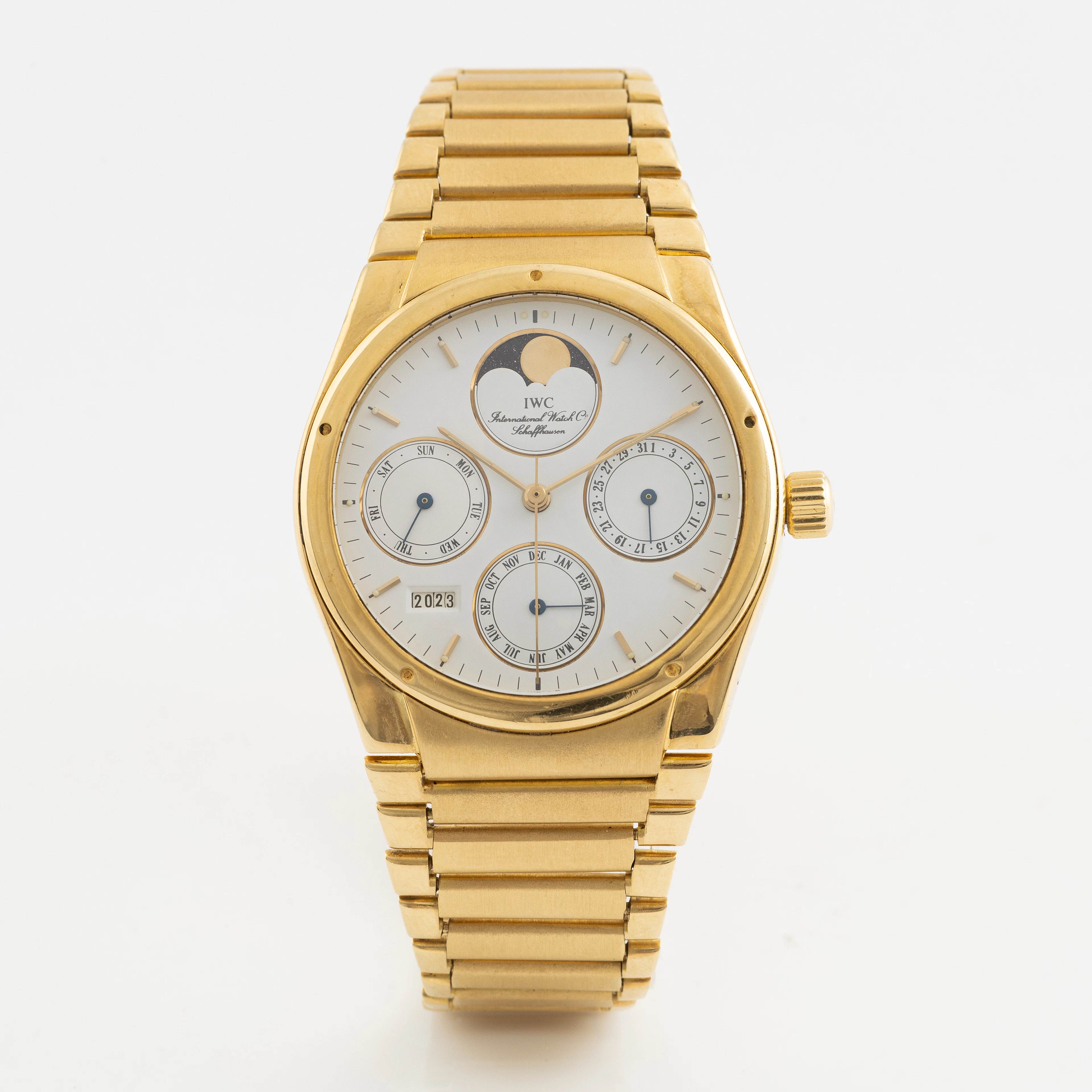 IWC, Ingenieur, Perpetual Calendar, wristwatch, 37 mm