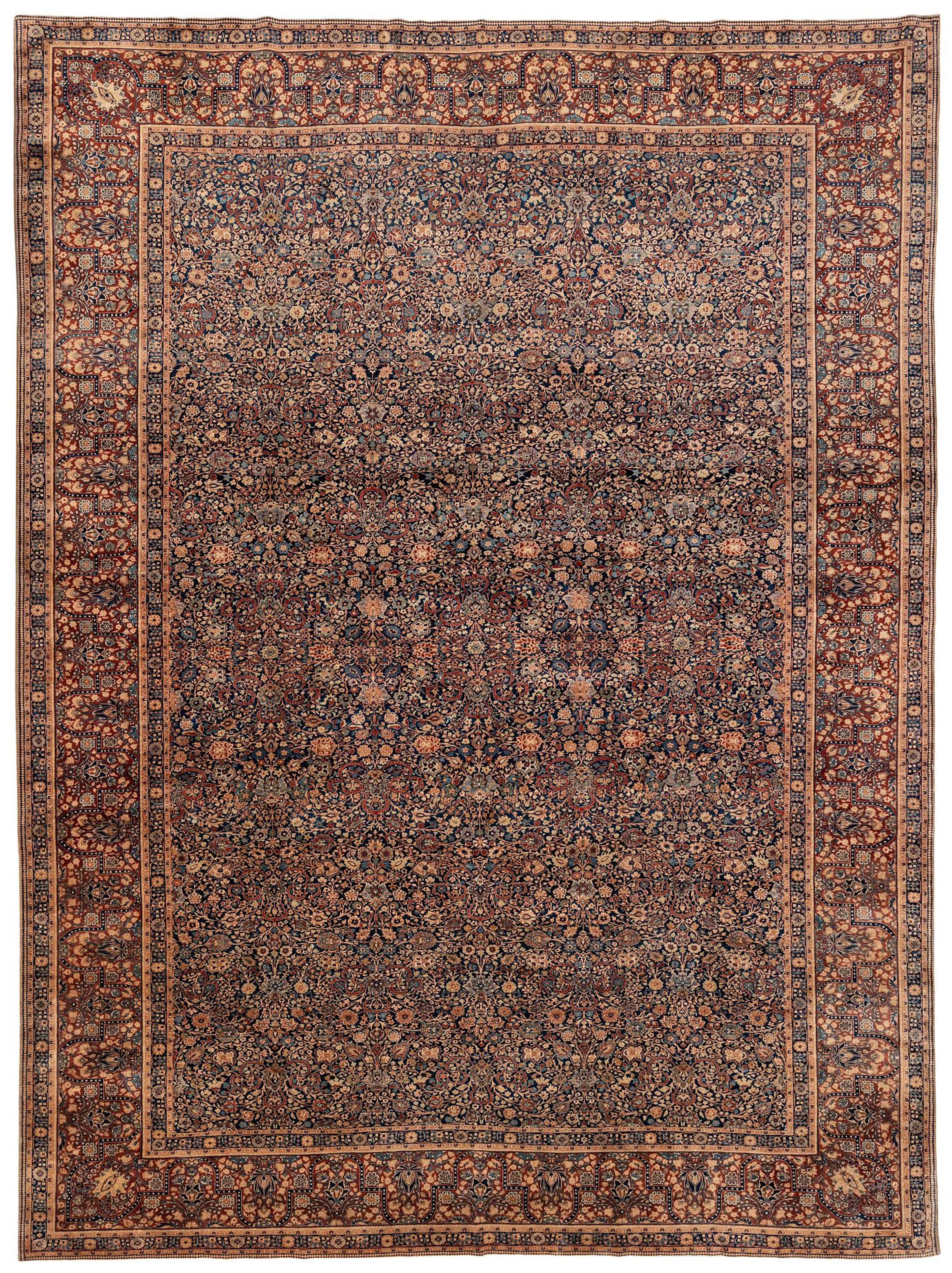 A Kashan 'Mohtasham' carpet, ca 434 x 319 cm