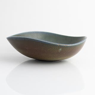 Berndt Friberg, a stoneware bowl, Gustavsbergs studio, Sweden, 1965.