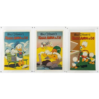 Comic books, 3 pieces, "Donald Duck & Co" No. 4, 5, 6, 1953.