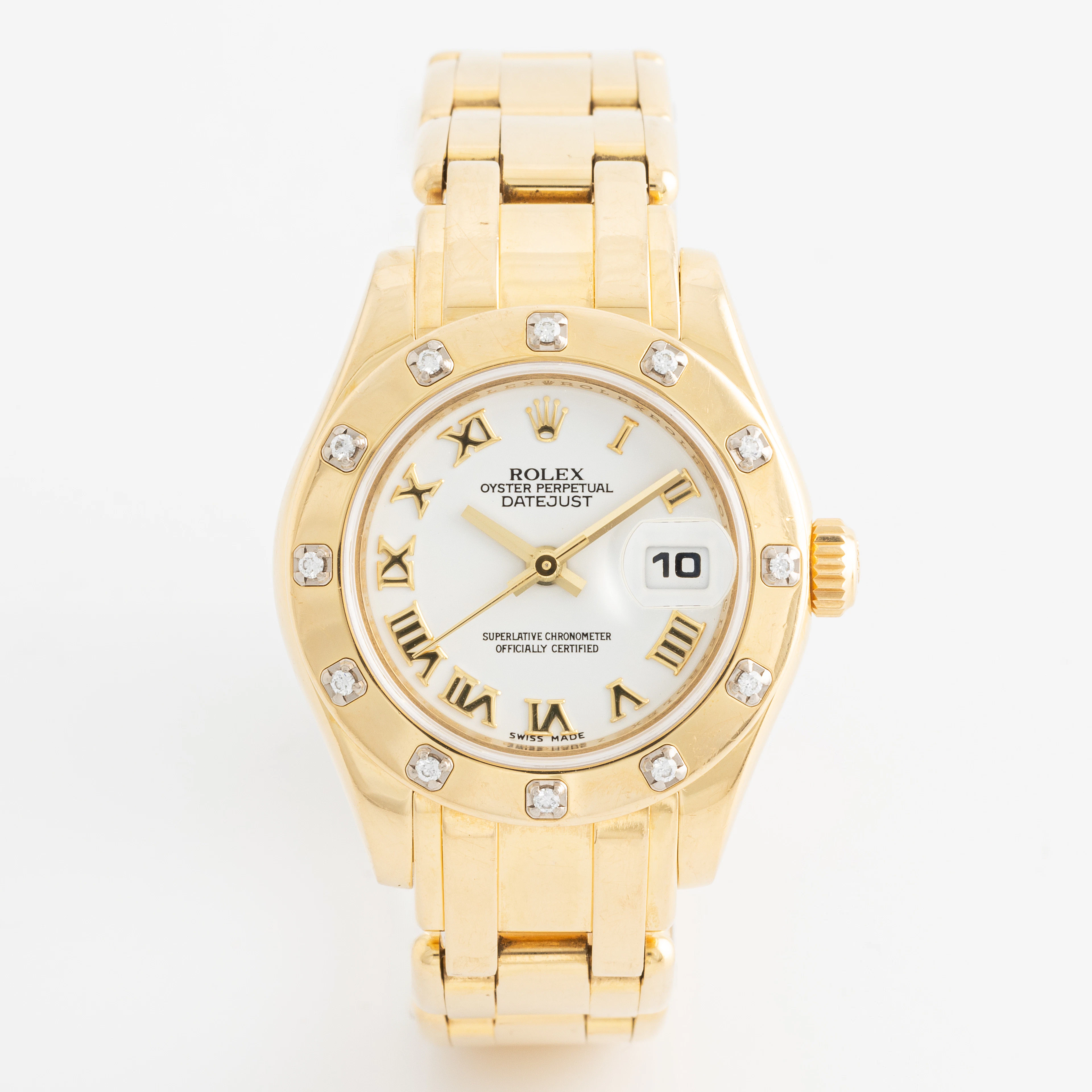 Rolex, Oyster Perpetual, Datejust, Pearlmaster, Chronometer, wristwatch, 29 mm