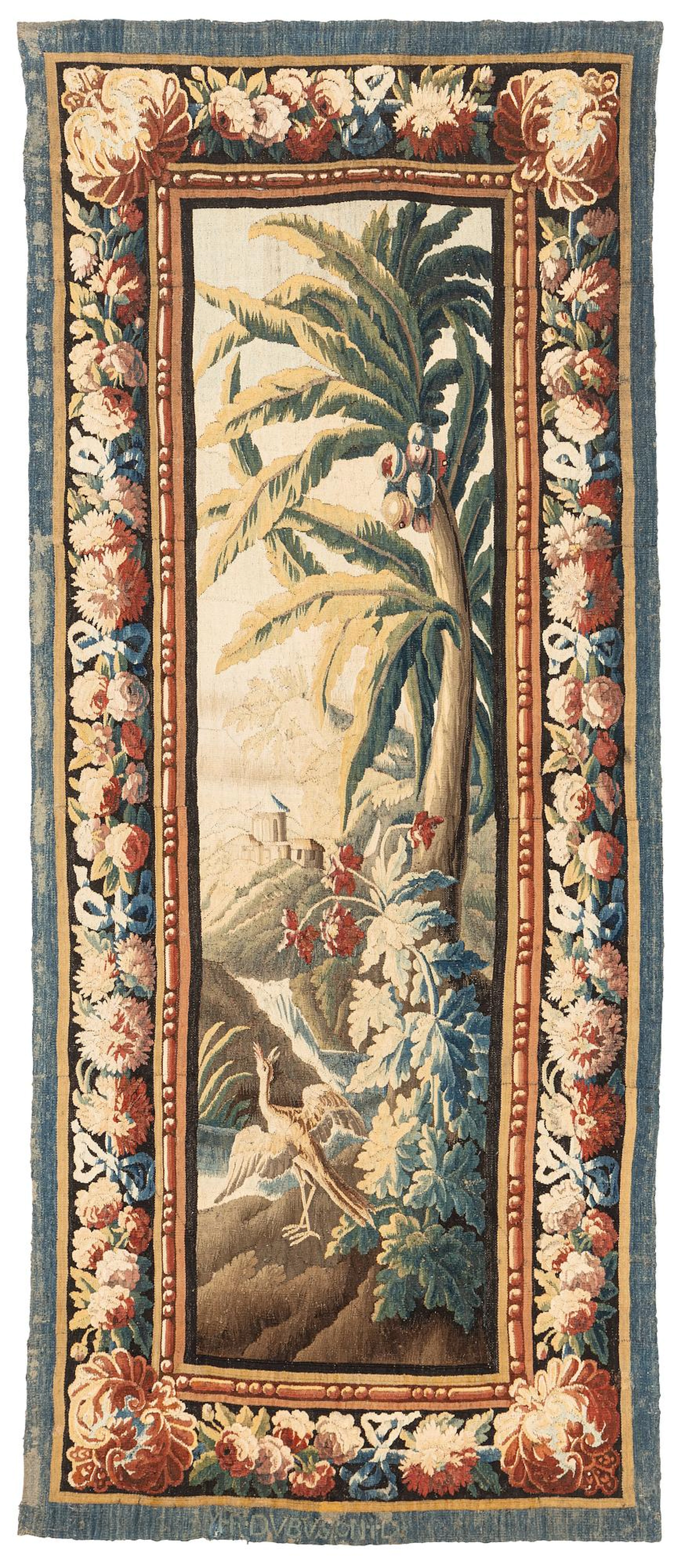 A Manufacture Royale d’Aubusson, 'entre-fenêtre' tapestry, ca 298 x 121-127,5 cm