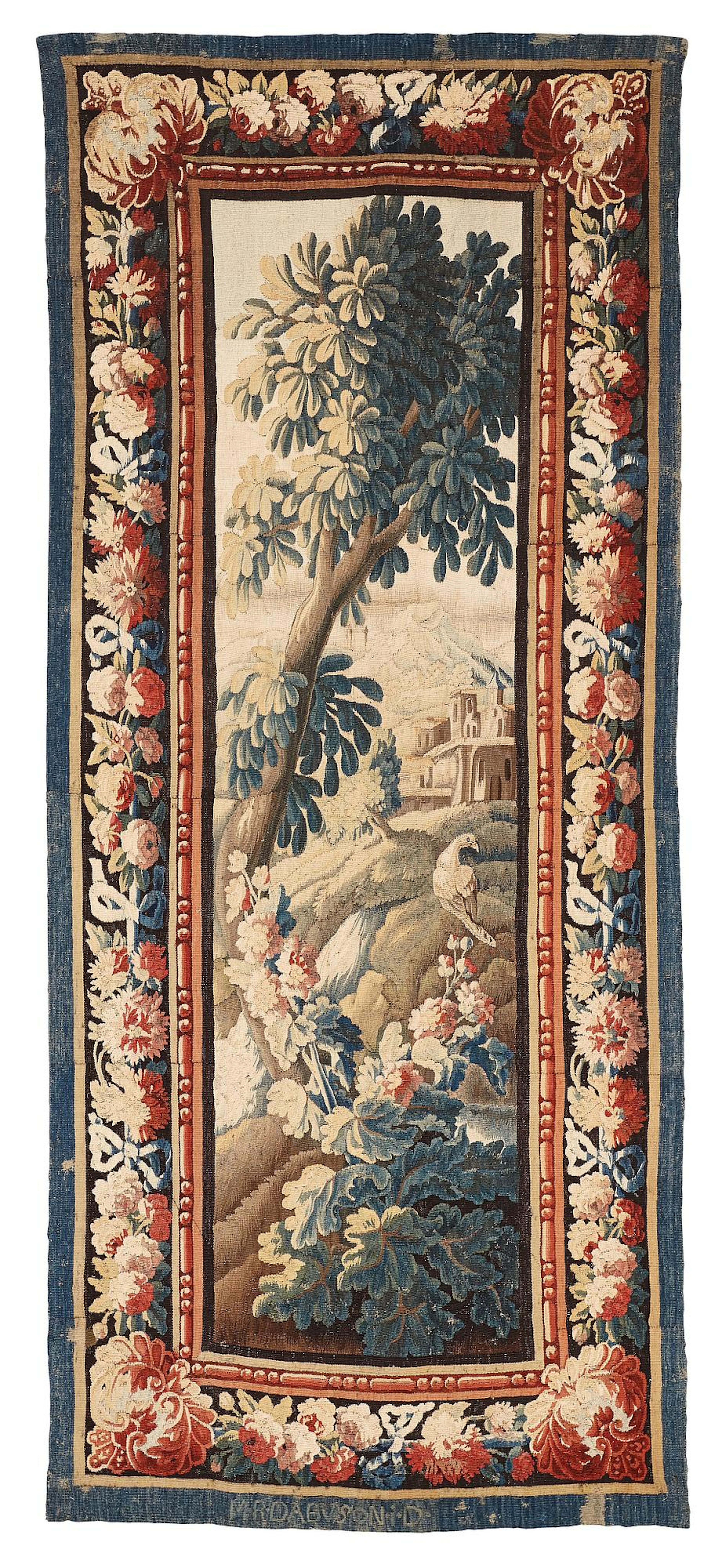 A Manufacture Royale d’Aubusson, 'entre-fenêtre' tapestry, ca 296 x 129,5 cm