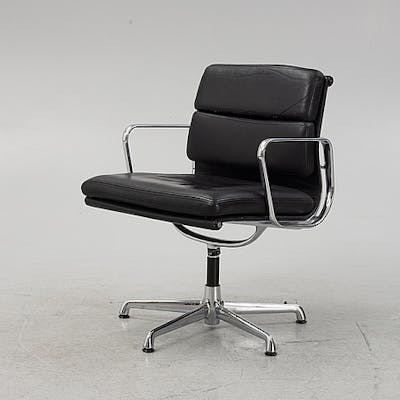 Charles & Ray Eames, a swivel 'Soft Pad Chair EA217', ICF, Italy.