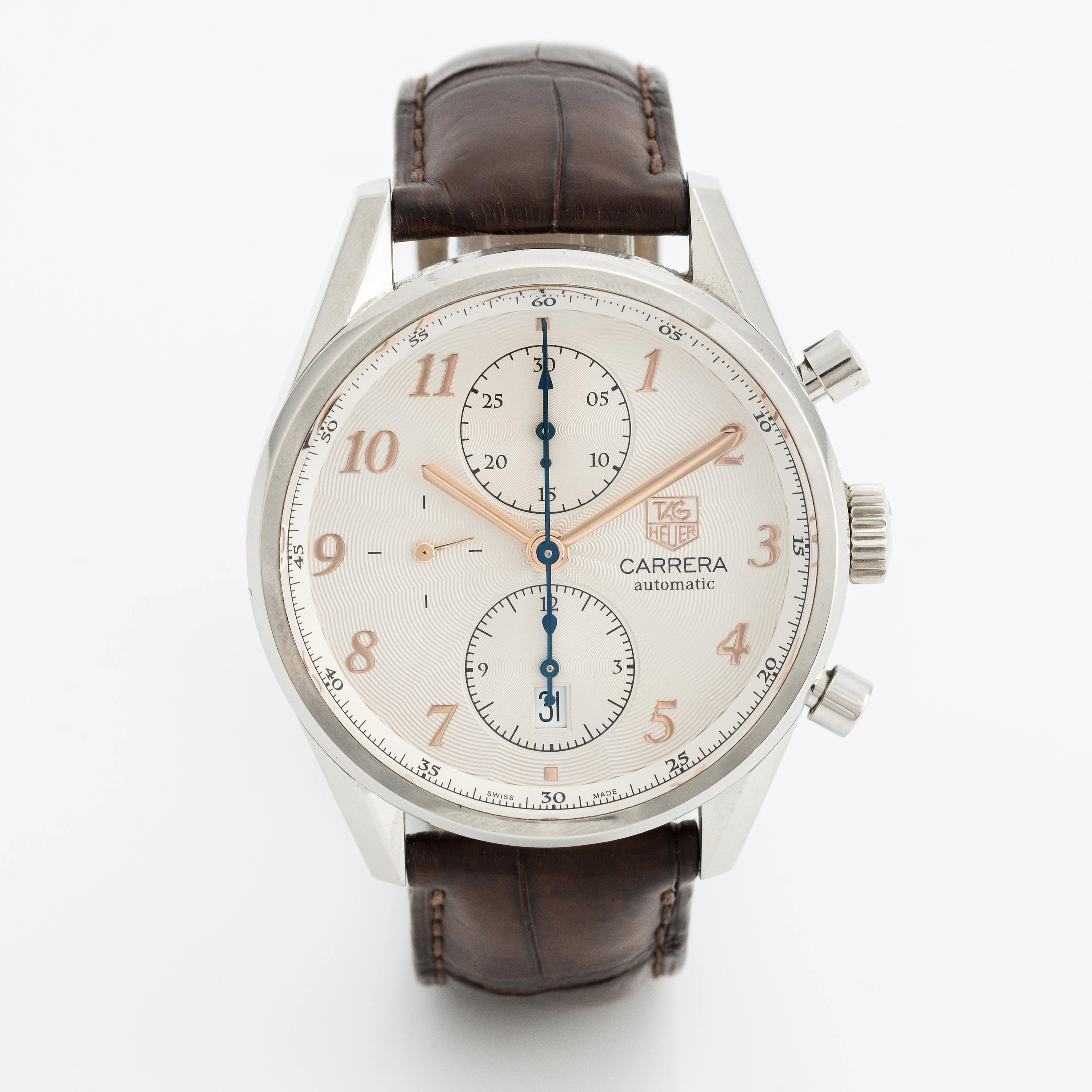 Tag Heuer, Carrera, Calibre 16, wristwatch, chronograph, 41 mm