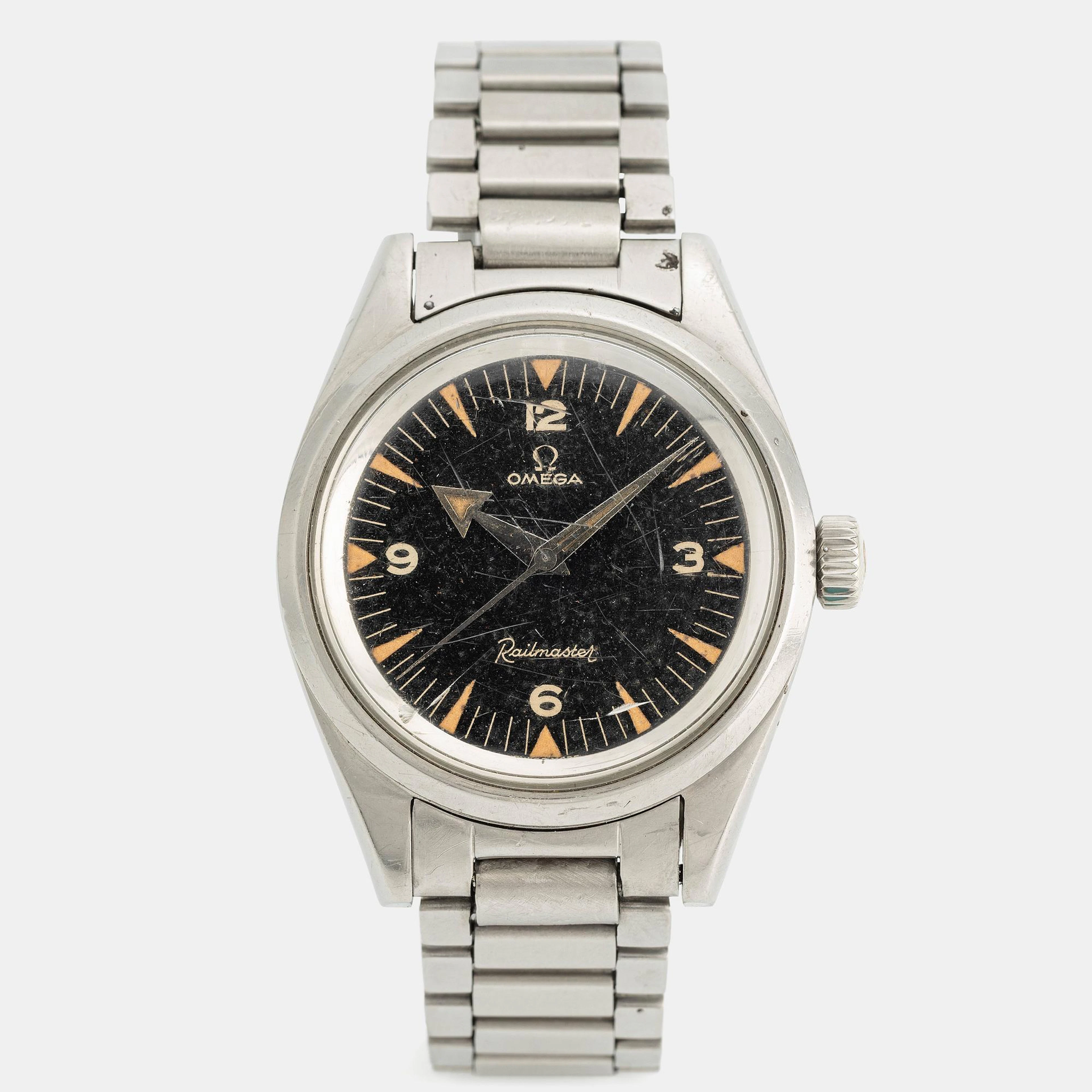 Omega, Railmaster, "Broad Arrow Hands", "2914-1", ca 1957.