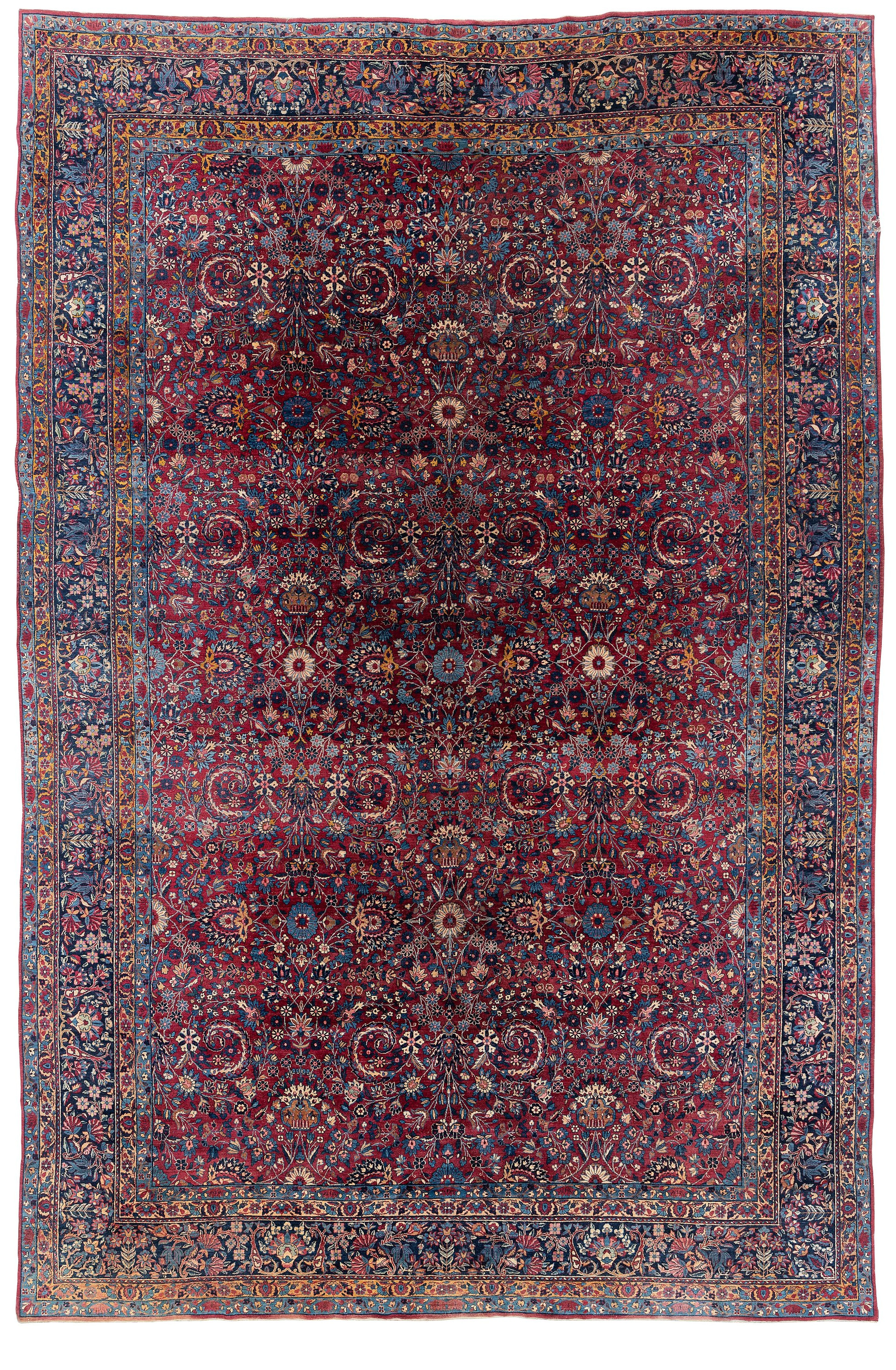 A semi-antique Yazd carpet, ca 450 x 300 cm