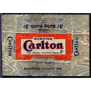 Vintage Curtiss Carlton 5 Cent Wrapper