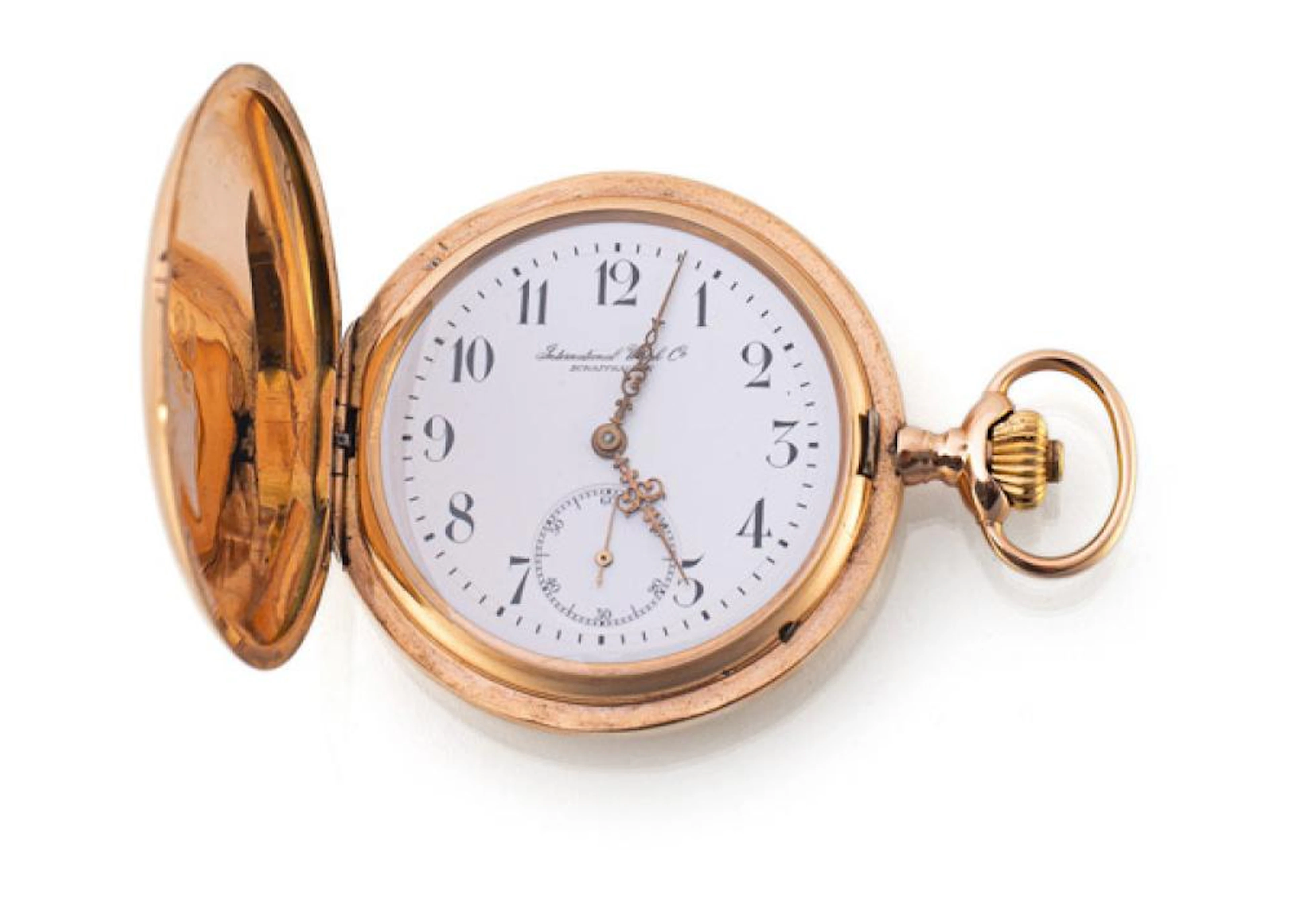 Feine Herren-Taschenuhr IWC
