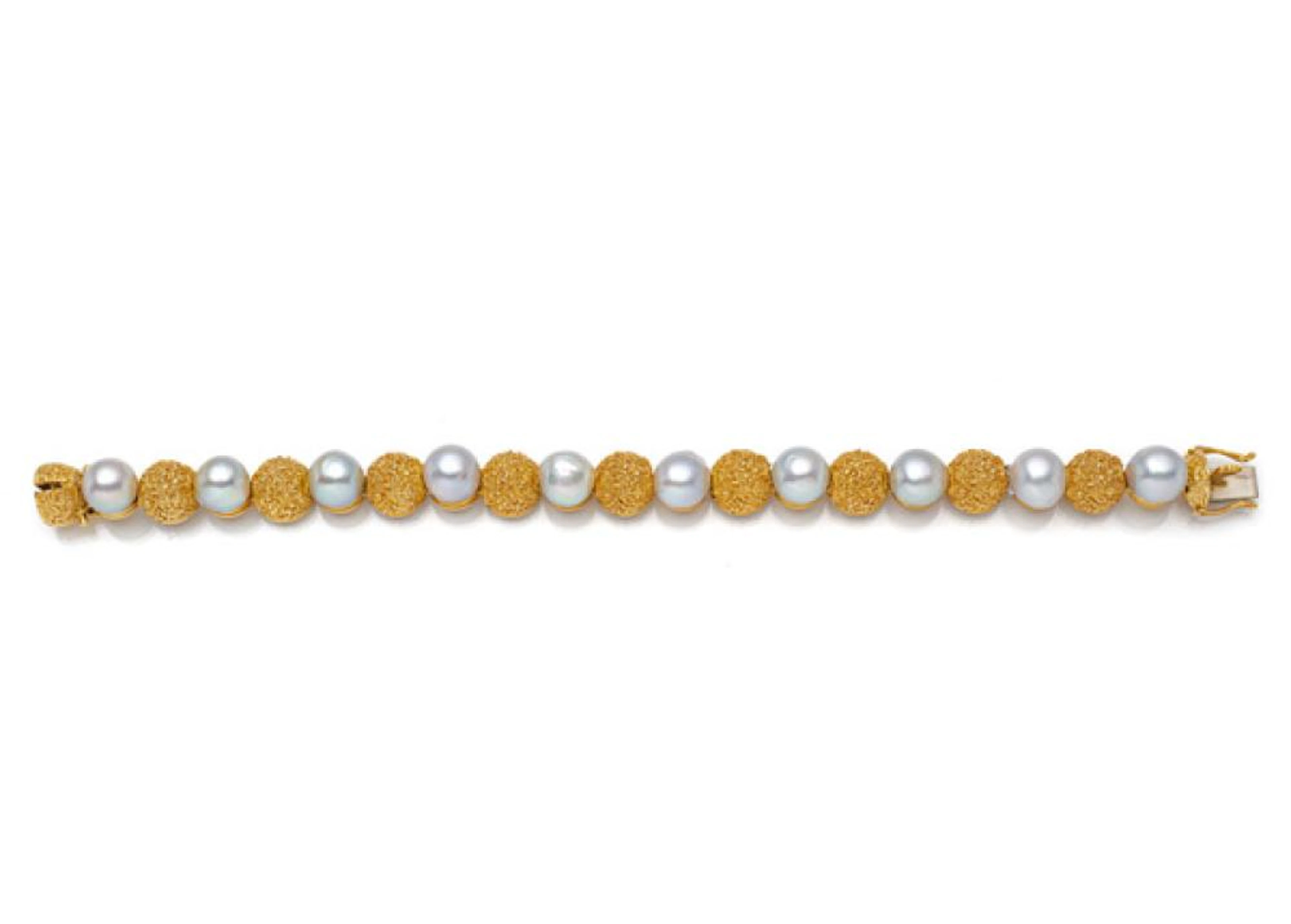 Perlen Gold Armband