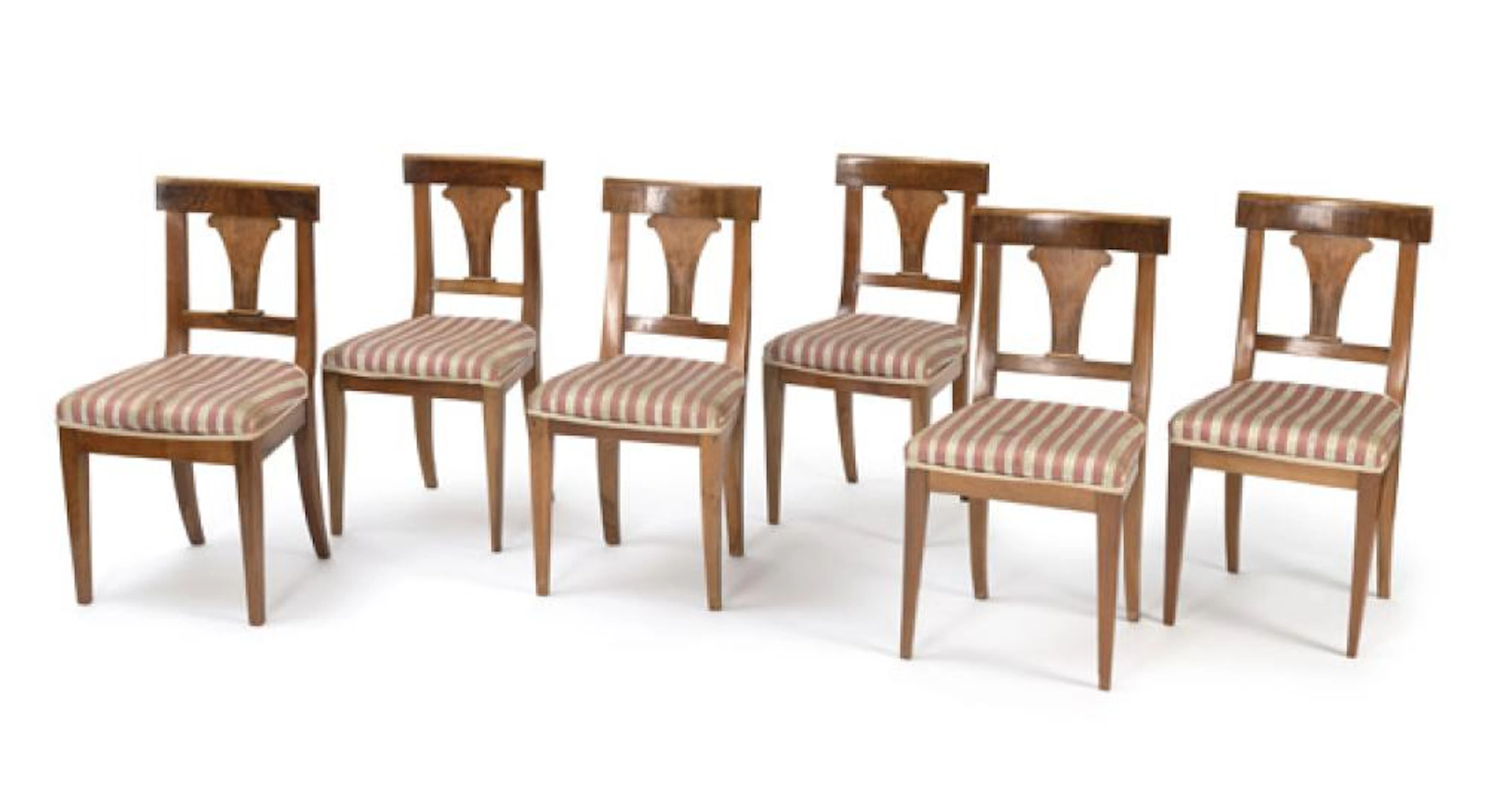 Sechs Biedermeier-Stühle