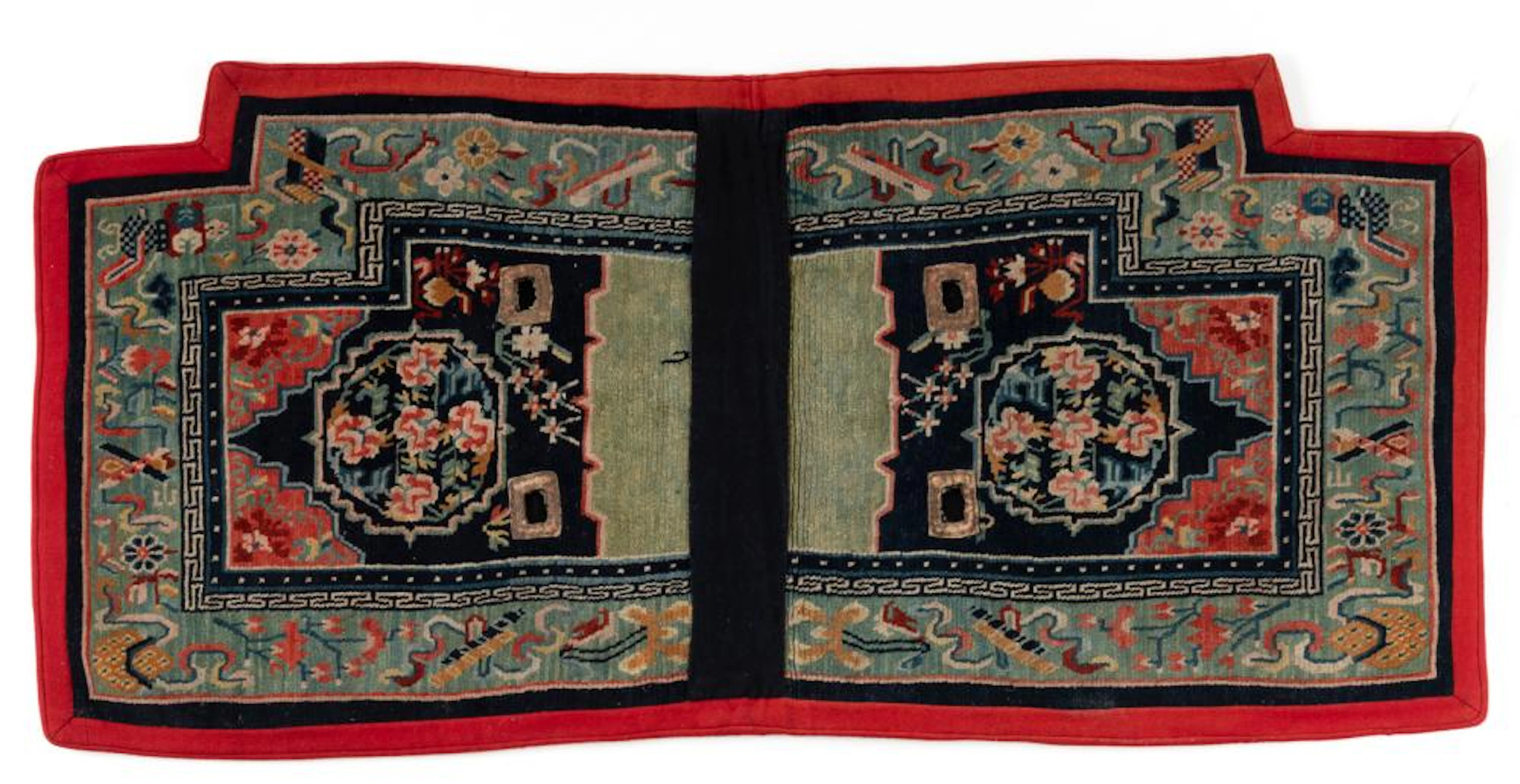 A POLYCHROME SADDLE BLANKET